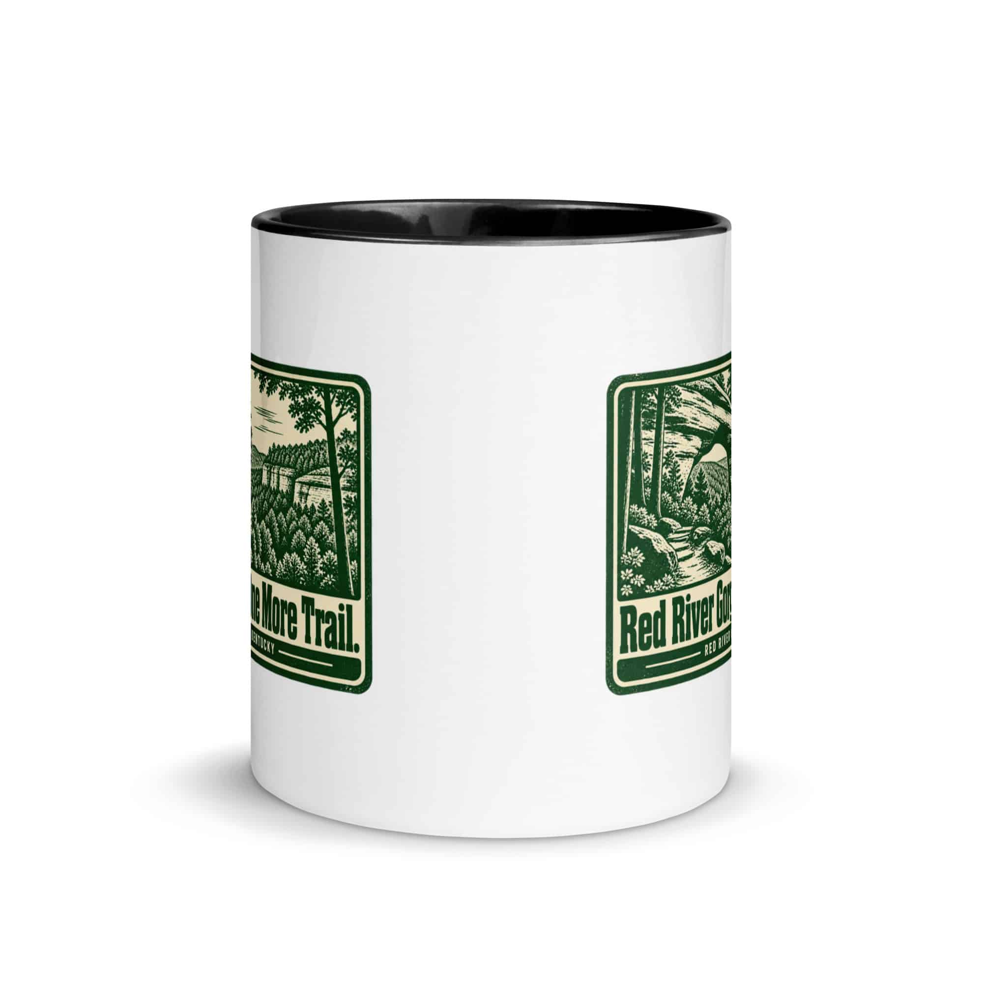 Red River Gorge Color Inside Coffee Mug: Red River Gorge. One More Trail, Forest Ink Stamp