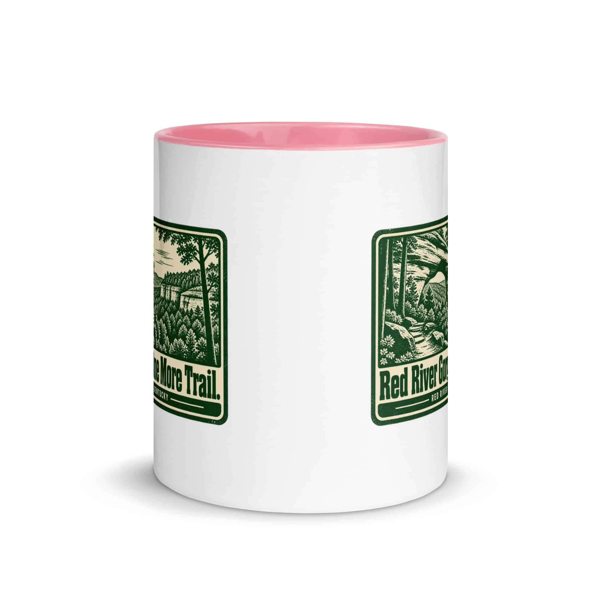 Red River Gorge Color Inside Coffee Mug: Red River Gorge. One More Trail, Forest Ink Stamp