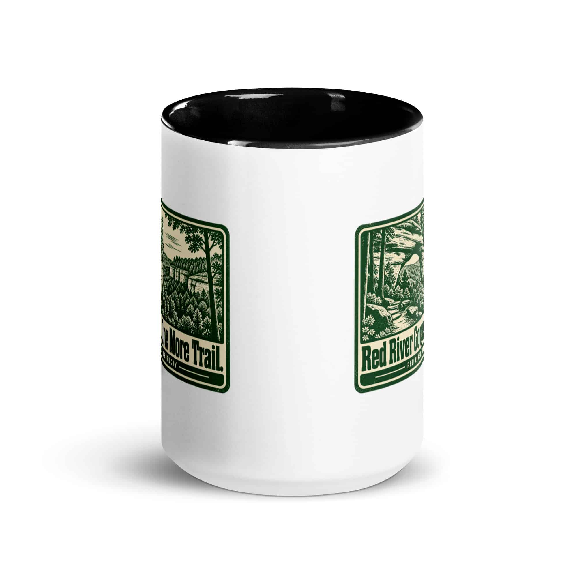 Red River Gorge Color Inside Coffee Mug: Red River Gorge. One More Trail, Forest Ink Stamp
