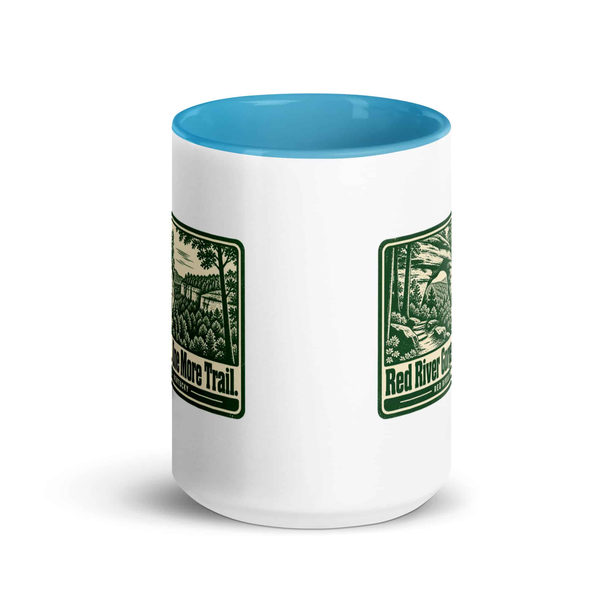 Red River Gorge Color Inside Coffee Mug: Red River Gorge. One More Trail, Forest Ink Stamp