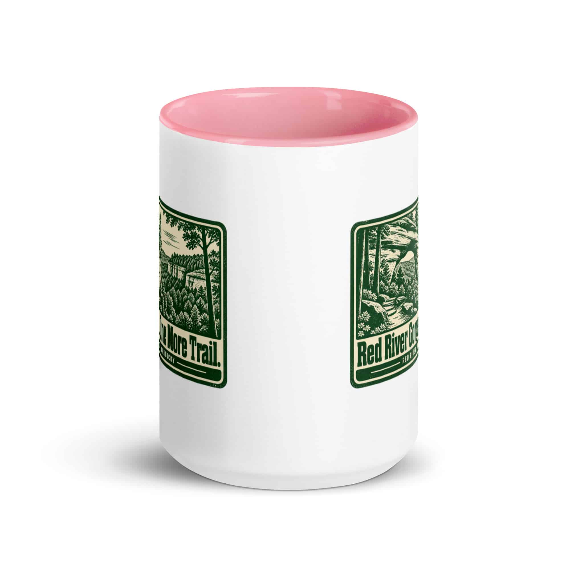 Red River Gorge Color Inside Coffee Mug: Red River Gorge. One More Trail, Forest Ink Stamp