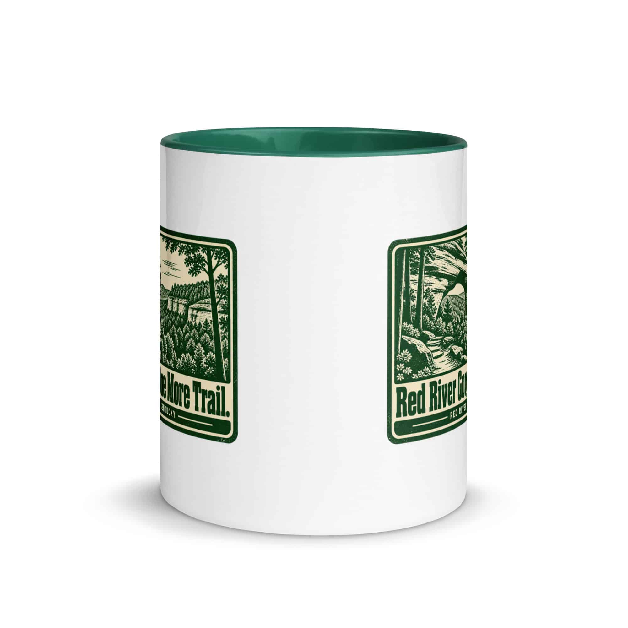 Red River Gorge Color Inside Coffee Mug: Red River Gorge. One More Trail, Forest Ink Stamp