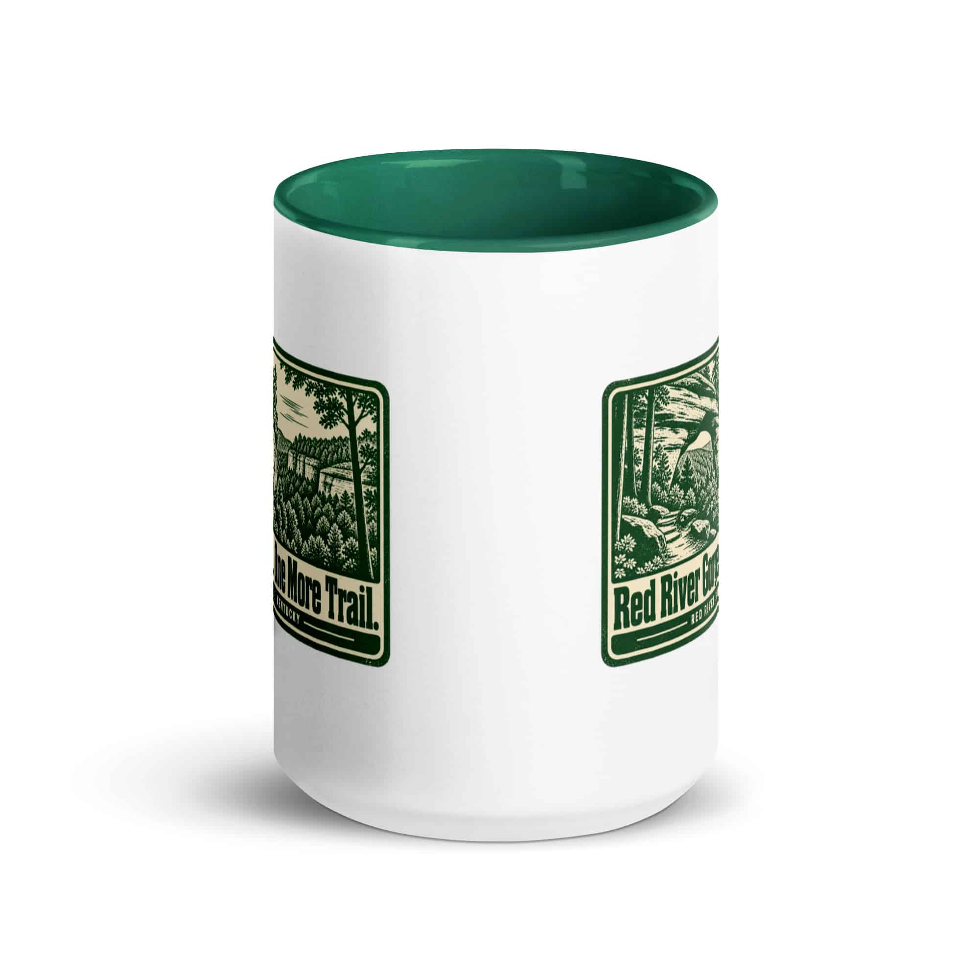 Red River Gorge Color Inside Coffee Mug: Red River Gorge. One More Trail, Forest Ink Stamp