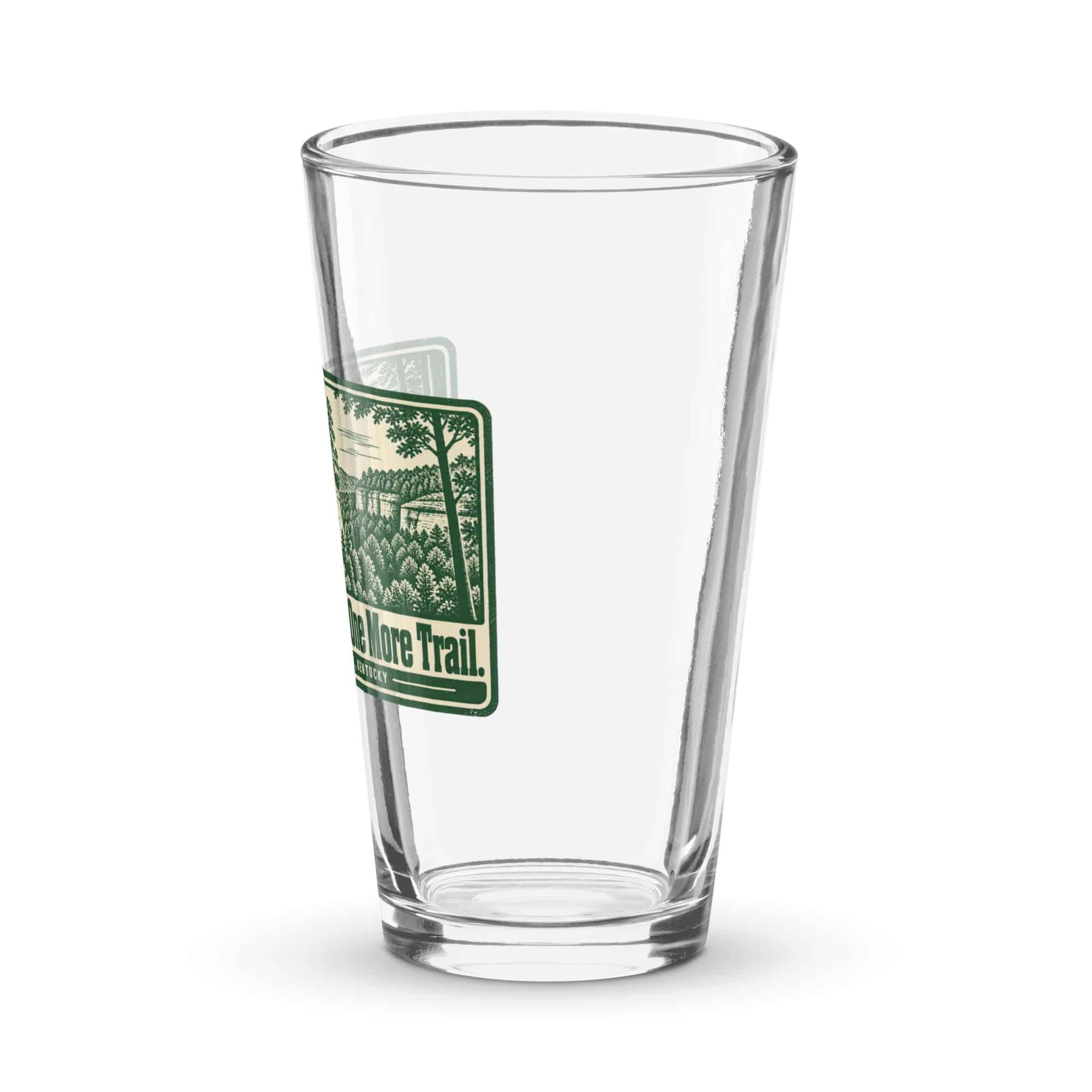 Red River Gorge Pint Glass: Red River Gorge. One More Trail, Forest Ink Stamp