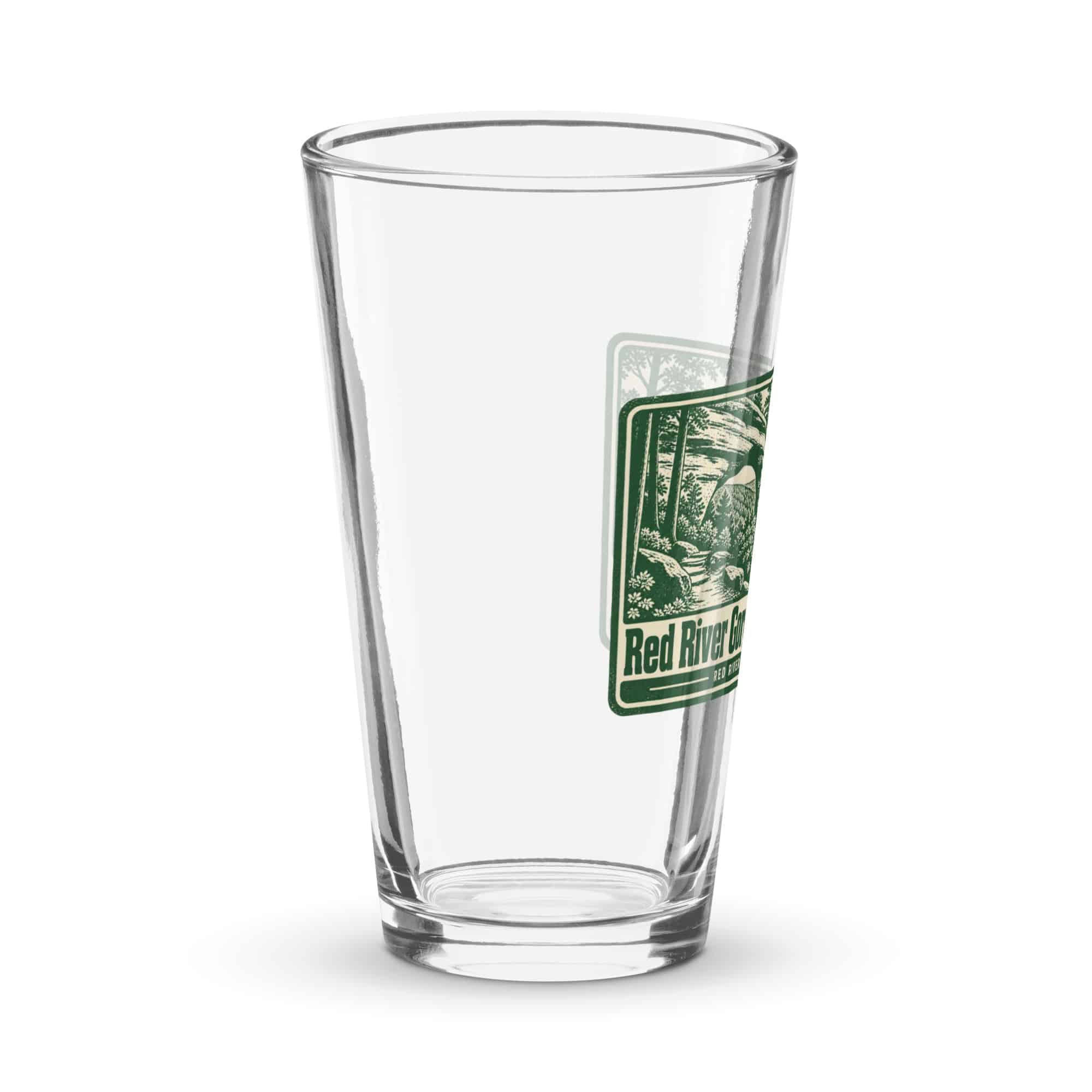 Red River Gorge Pint Glass: Red River Gorge. One More Trail, Forest Ink Stamp