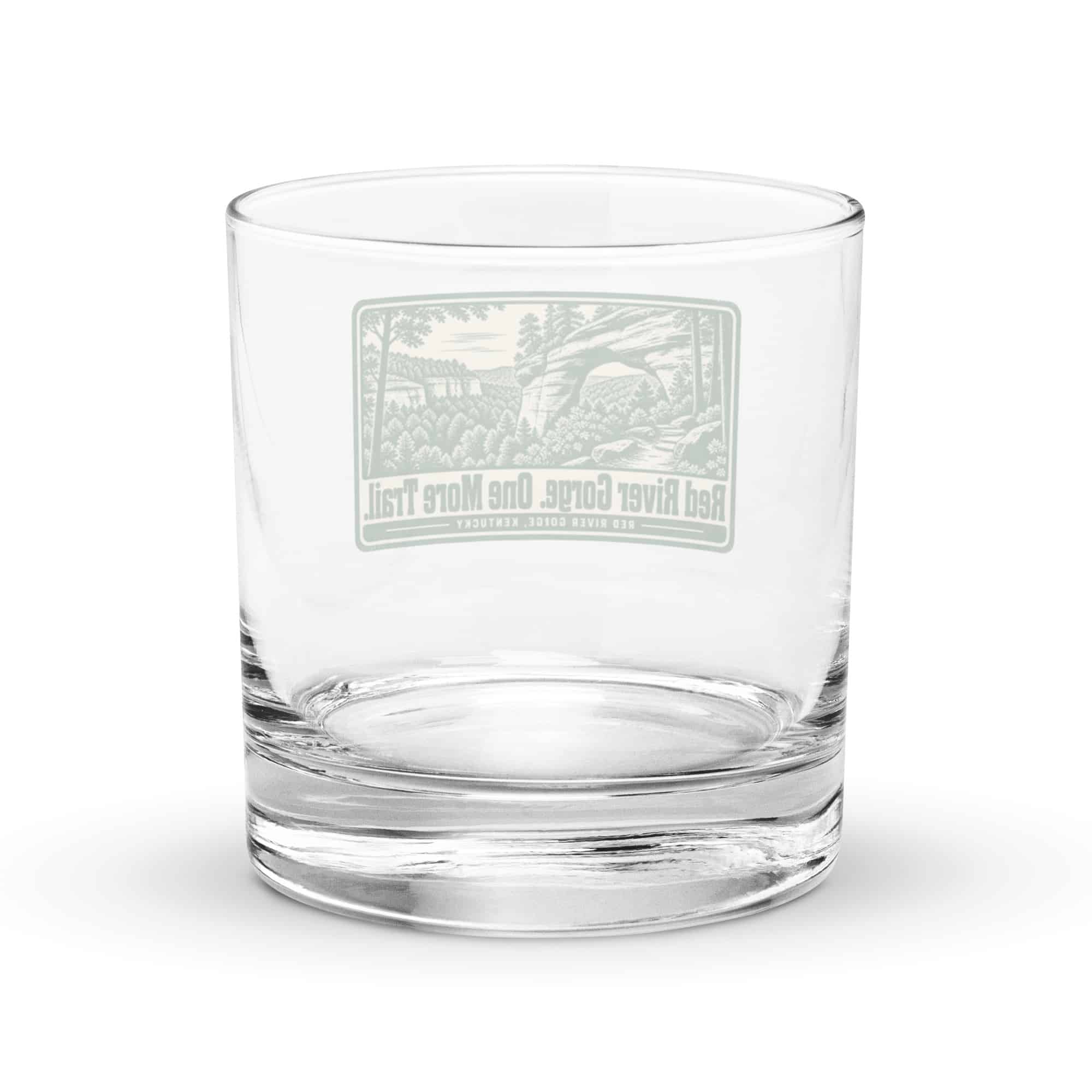 Red River Gorge Rocks Glass: Red River Gorge. One More Trail, Forest Ink Stamp