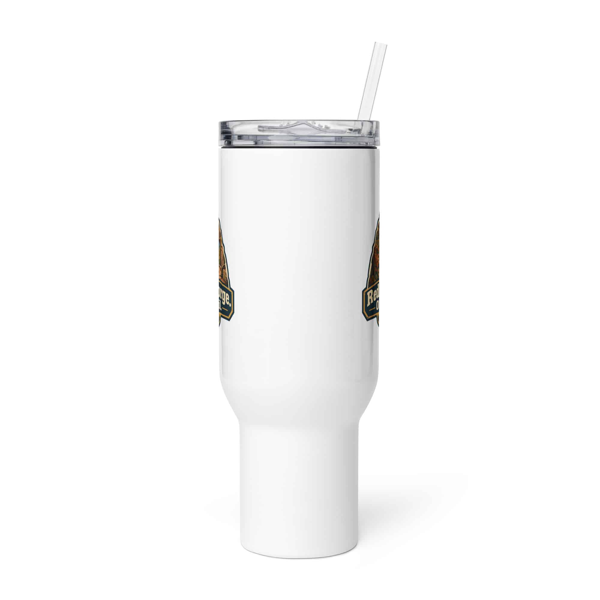 Red River Gorge Travel Mug: Red River Gorge. One More Trail, Scenic Shield Badge