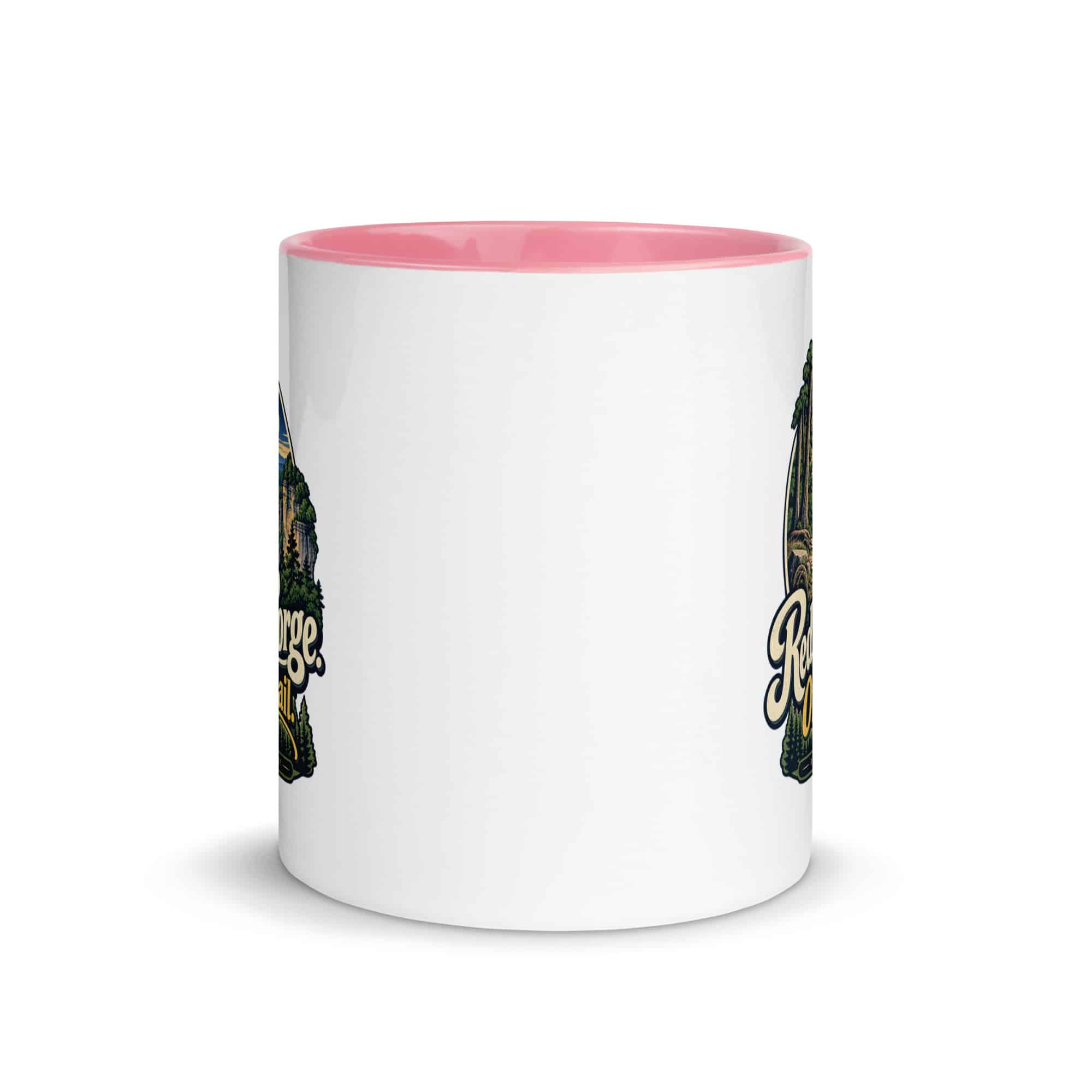 Red River Gorge Color Inside Coffee Mug: Red River Gorge. One More Trail, Woodland Scenic Lettering