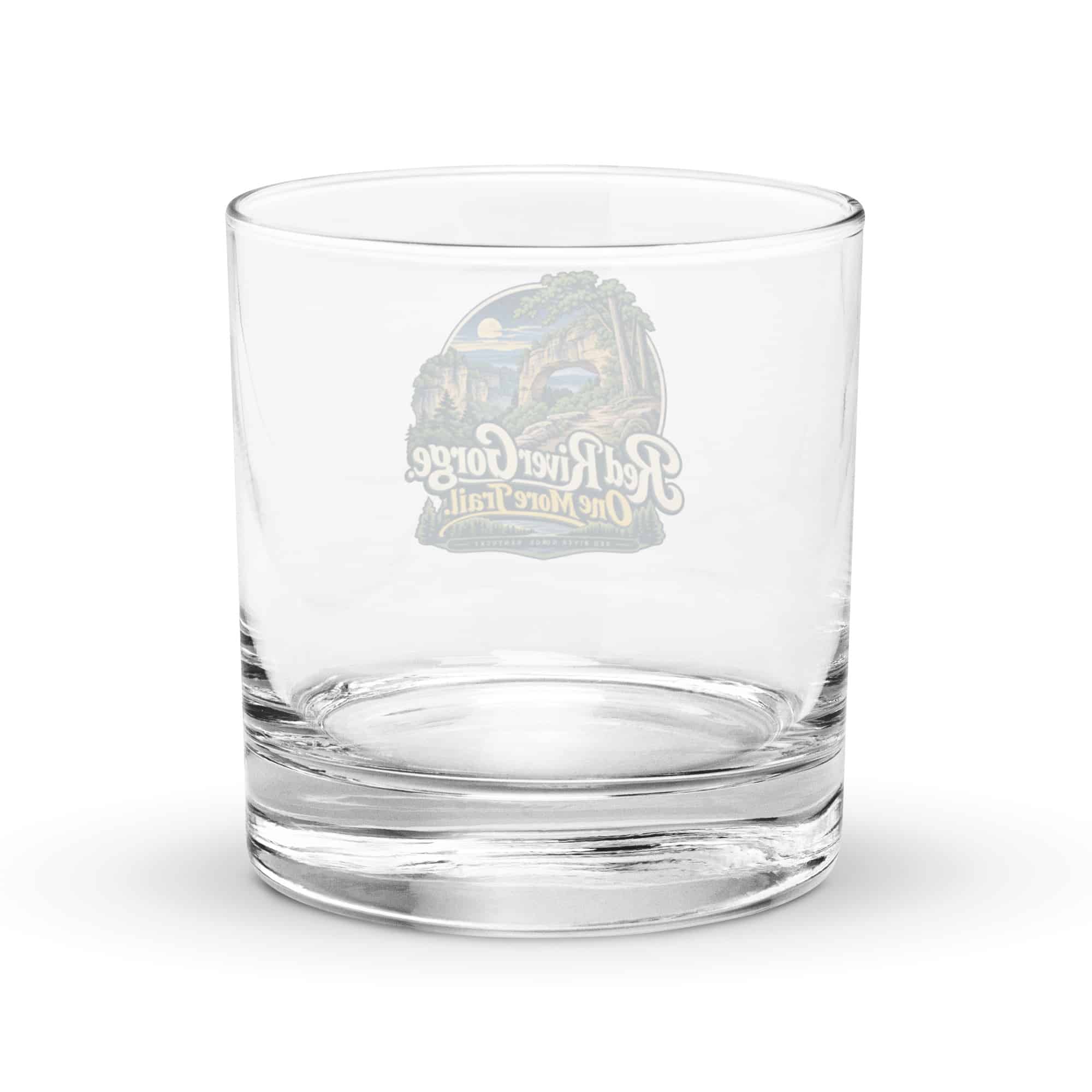 Red River Gorge Rocks Glass: Red River Gorge. One More Trail, Woodland Scenic Lettering