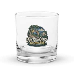 Red River Gorge Rocks Glass: Red River Gorge. One More Trail, Woodland Scenic Lettering - 10.5 oz - Main