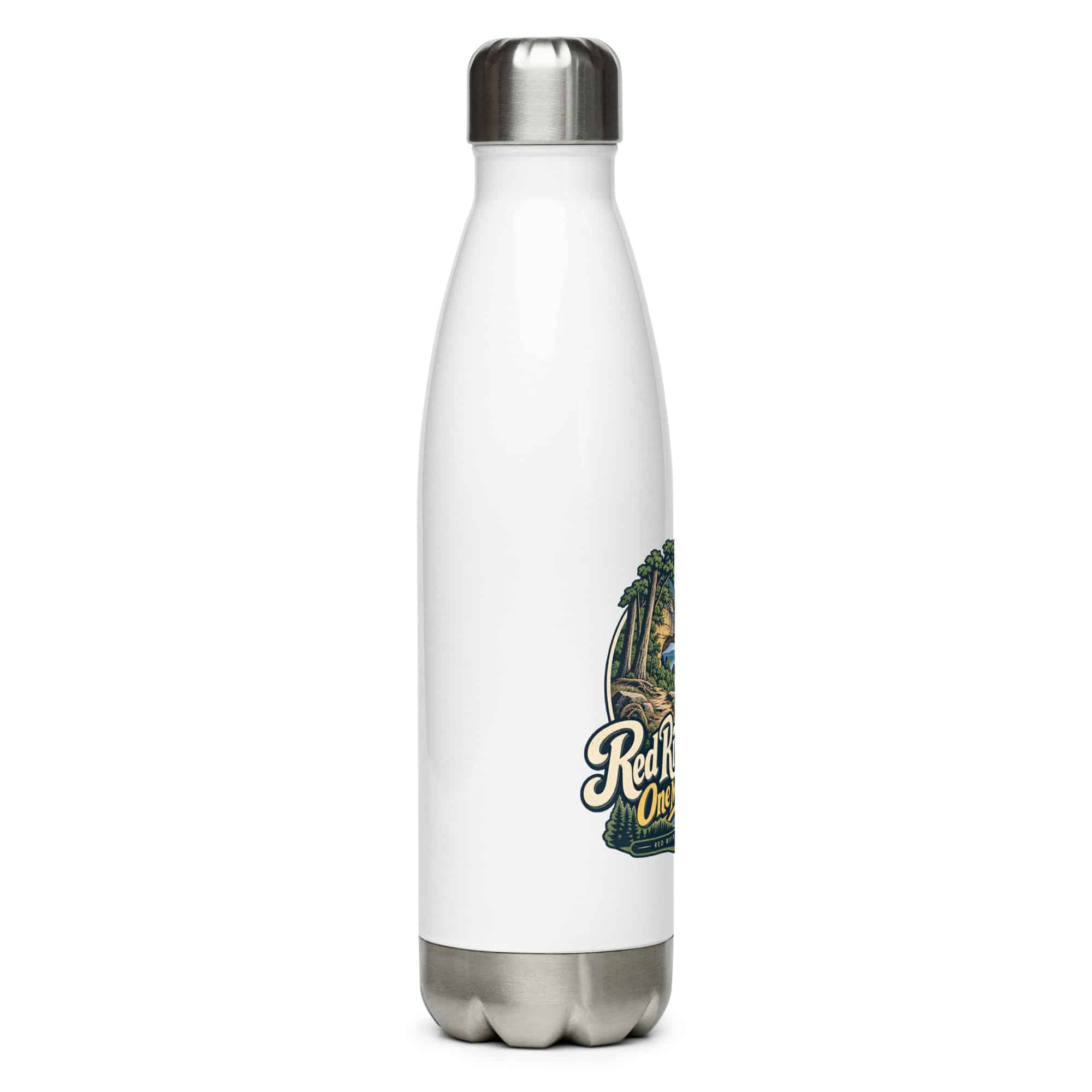 Red River Gorge Stainless Steel Water Bottle: Red River Gorge. One More Trail, Woodland Scenic Lettering
