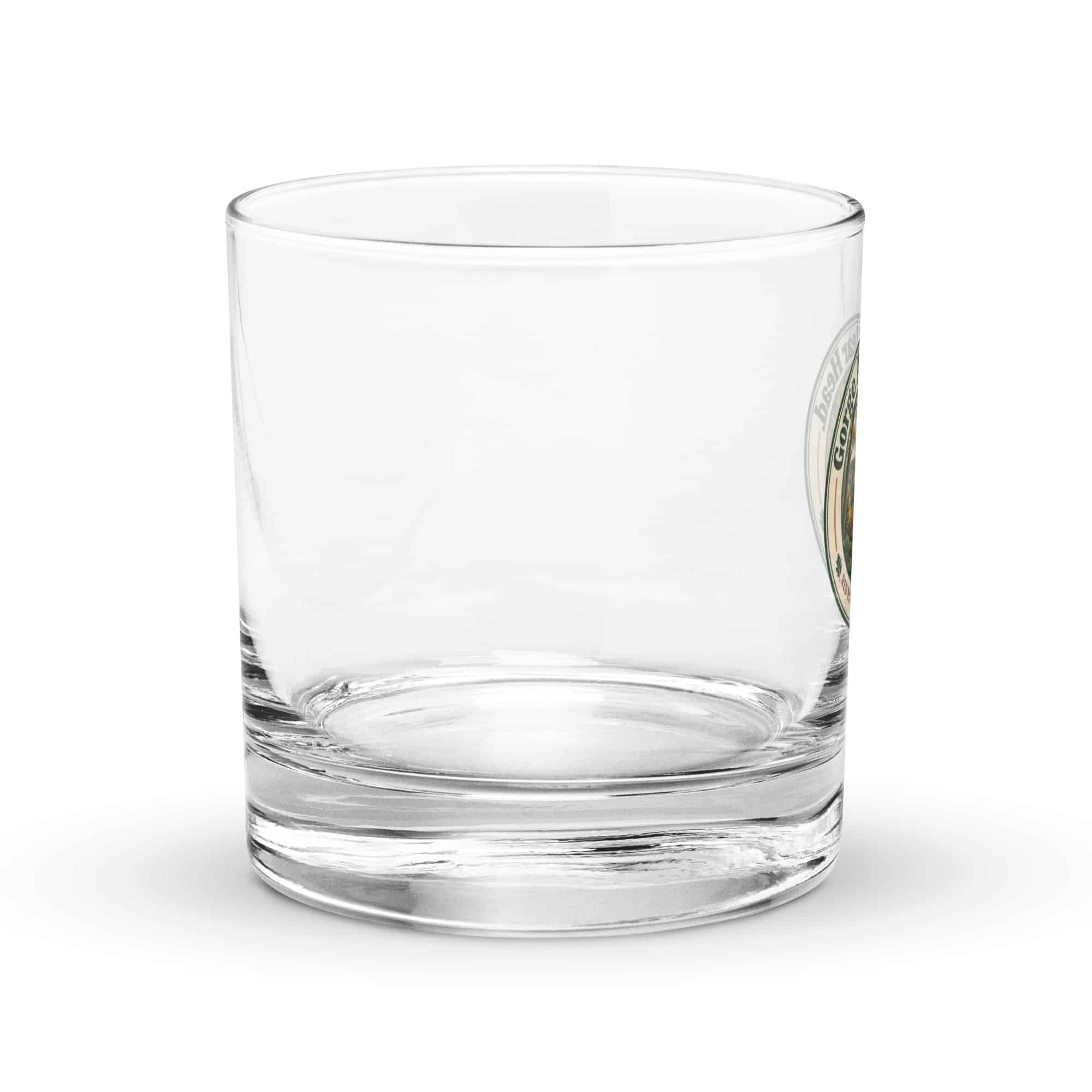 Red River Gorge Rocks Glass: Gorge Air. Clear Head, Vintage Round Badge