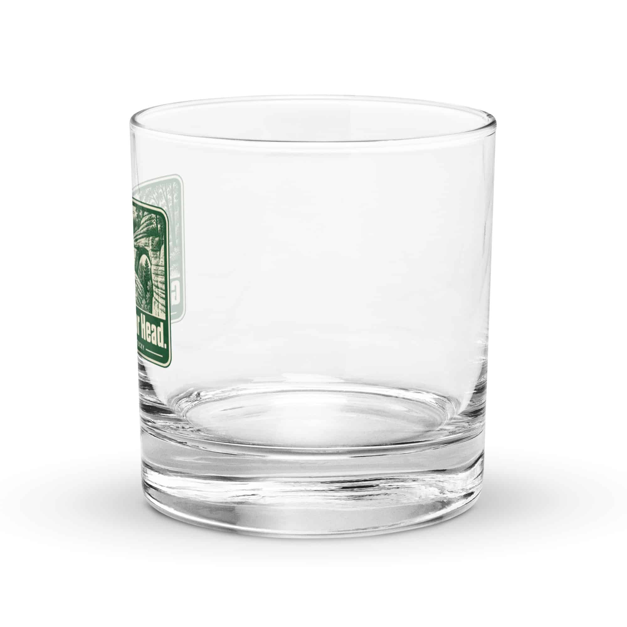 Red River Gorge Rocks Glass: Gorge Air. Clear Head, Forest Ink Stamp