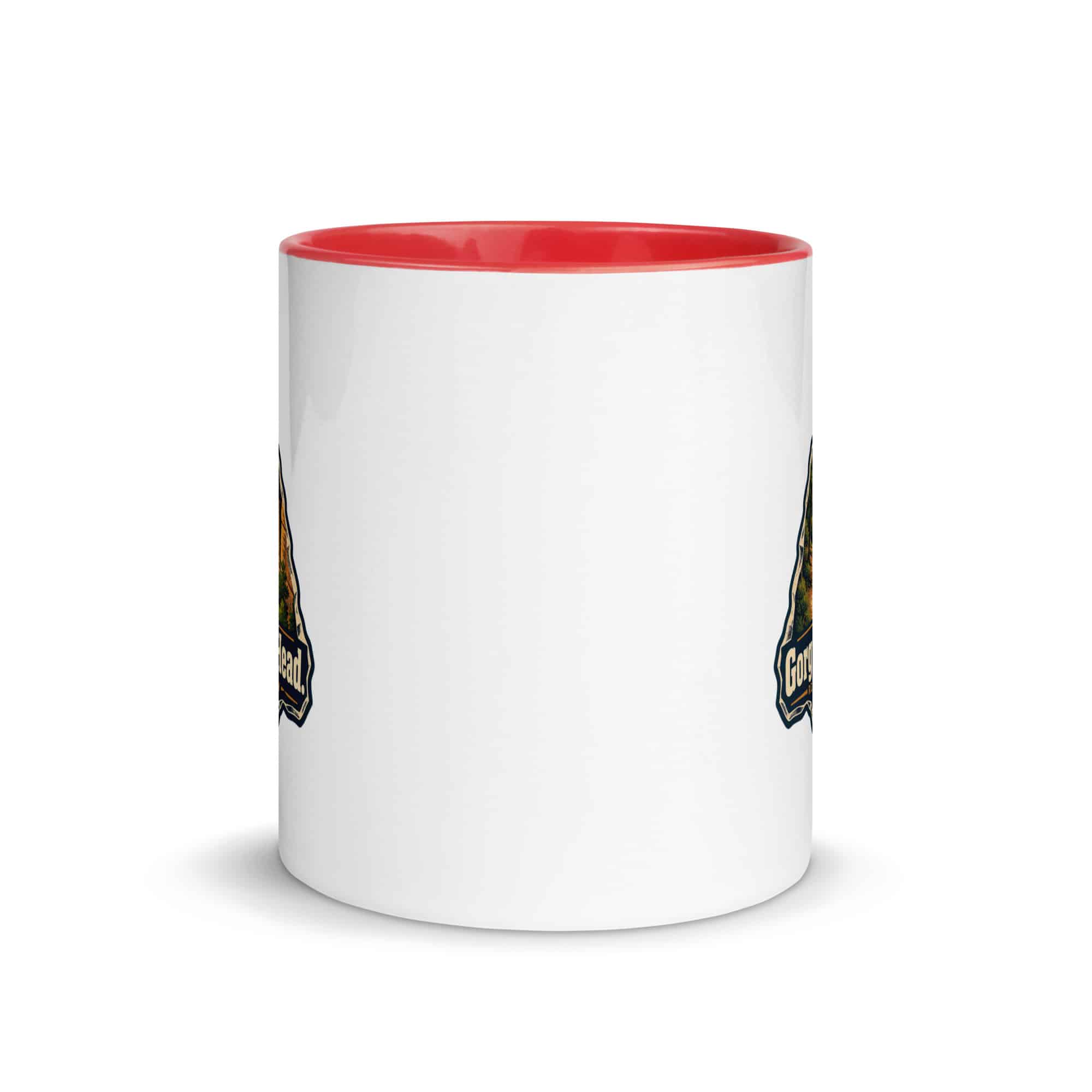 Red River Gorge Color Inside Coffee Mug: Gorge Air. Clear Head, Scenic Shield Badge