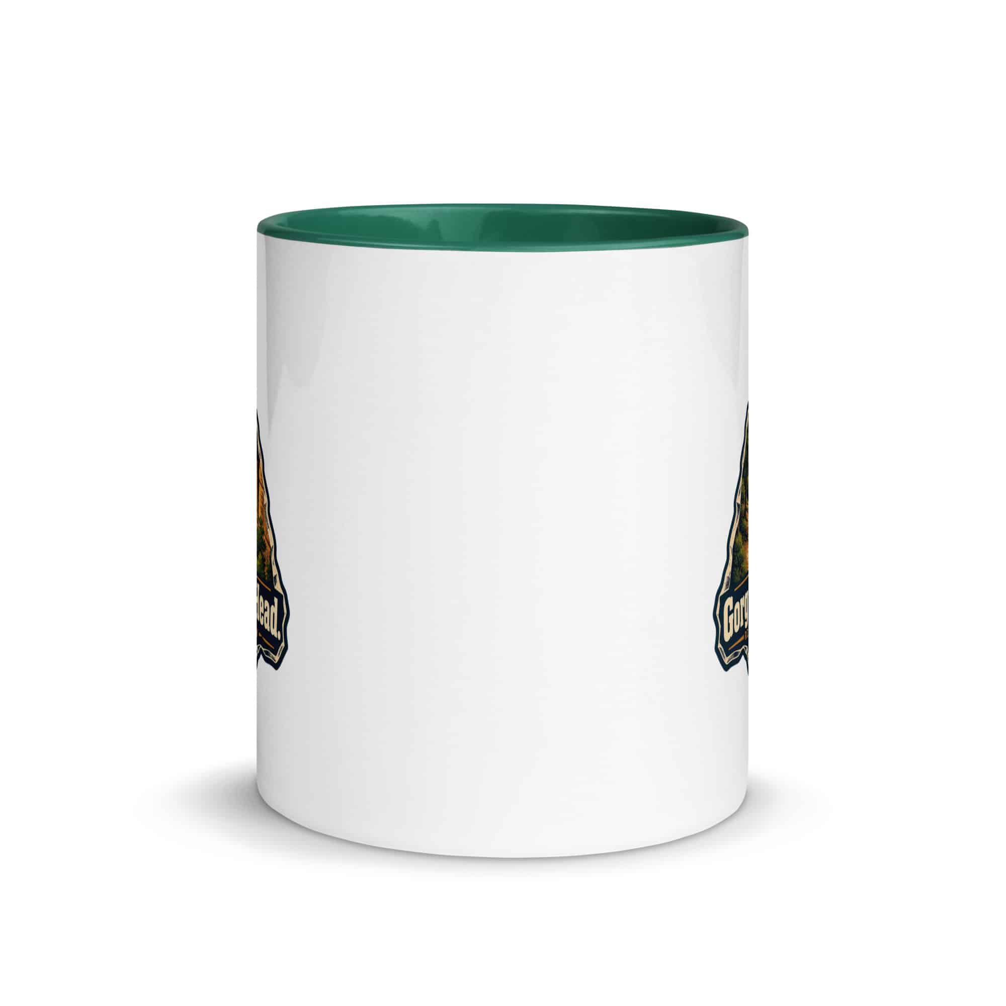 Red River Gorge Color Inside Coffee Mug: Gorge Air. Clear Head, Scenic Shield Badge