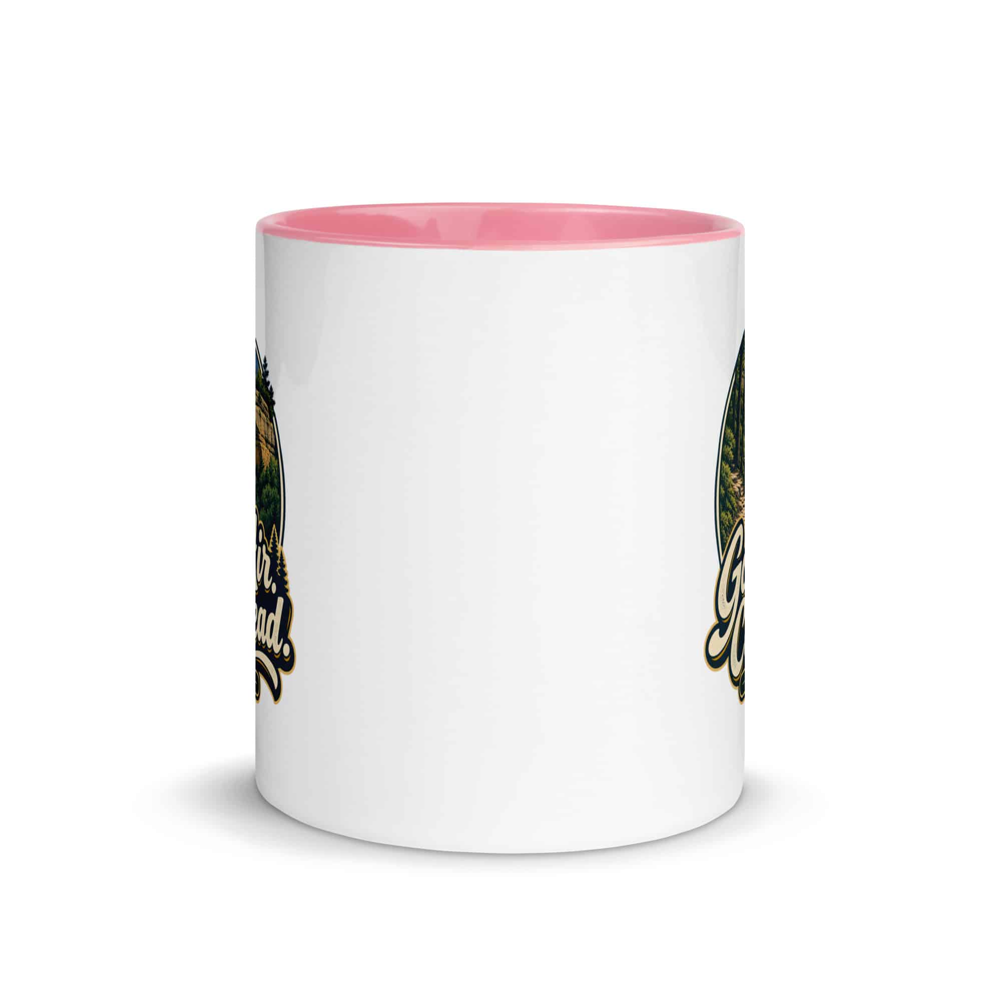 Red River Gorge Color Inside Coffee Mug: Gorge Air. Clear Head, Woodland Scenic Lettering
