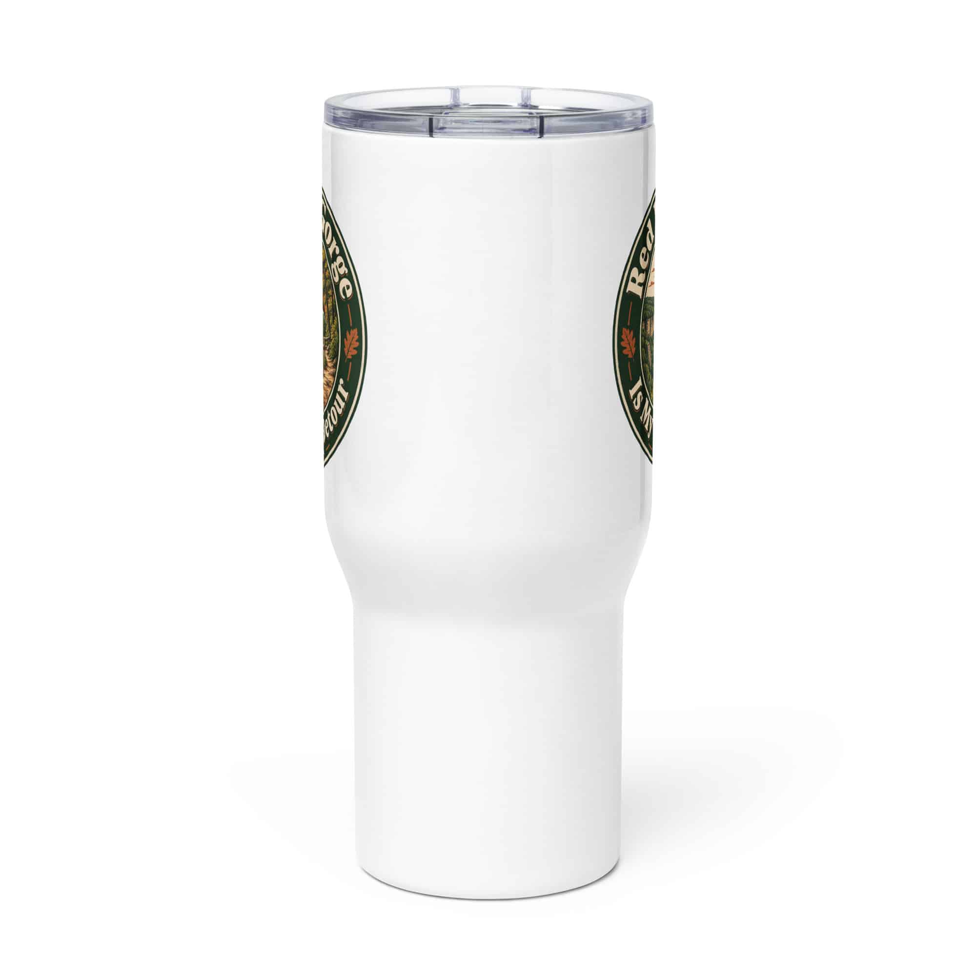 Red River Gorge Travel Mug: Red River Gorge Is My Scenic Detour, Vintage Round Badge