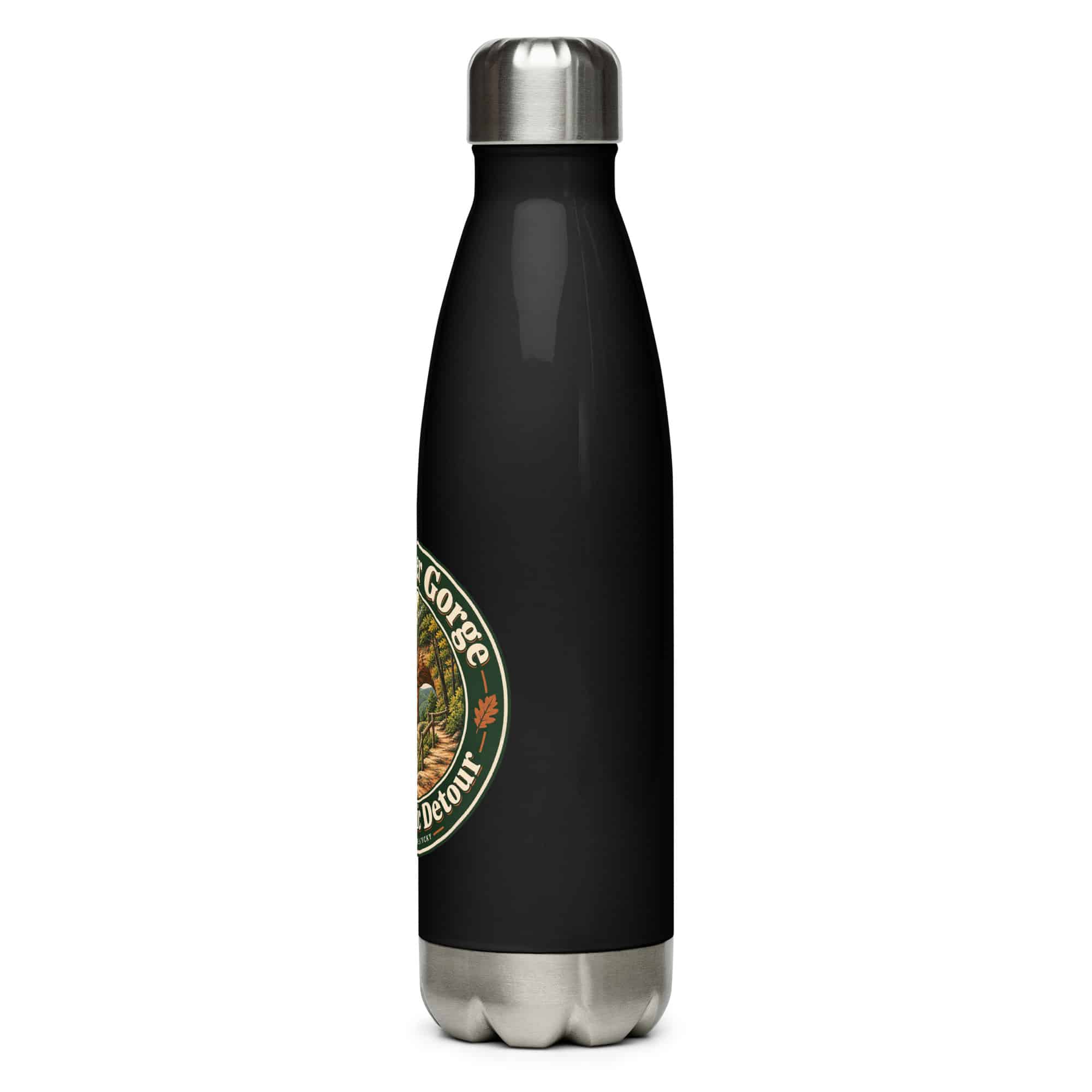 Red River Gorge Stainless Steel Water Bottle: Red River Gorge Is My Scenic Detour, Vintage Round Badge