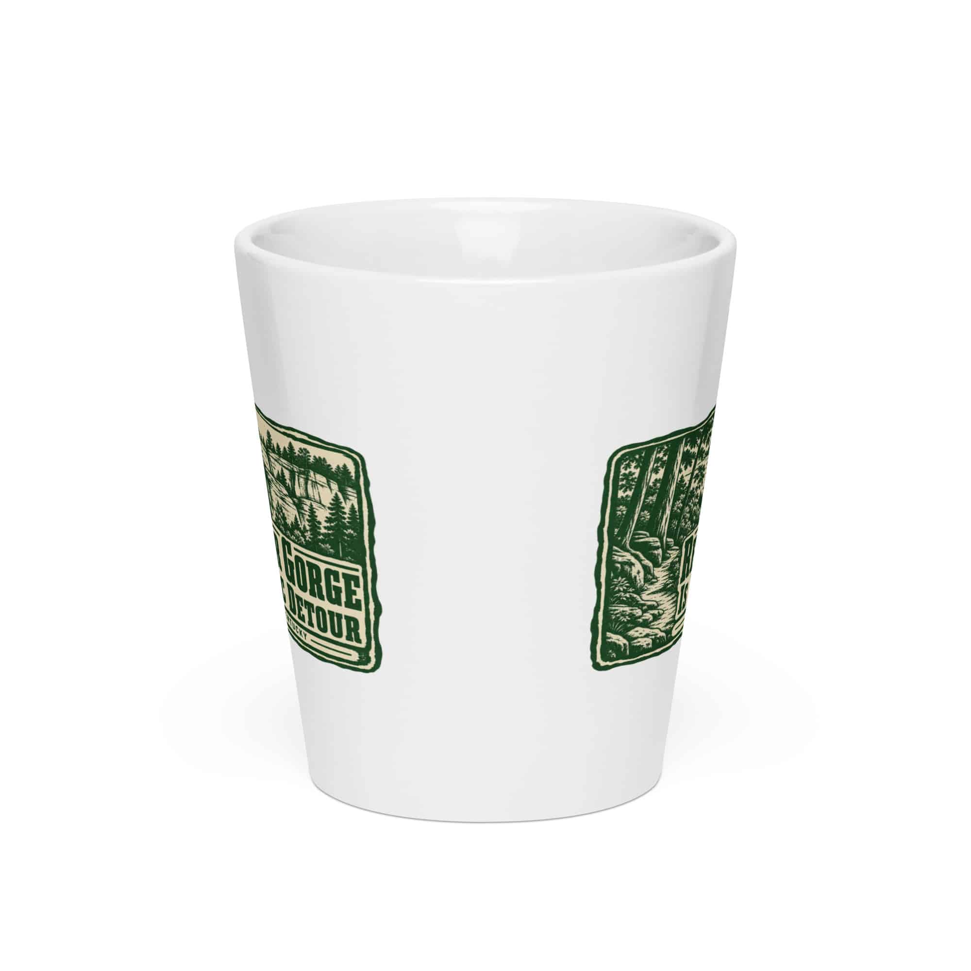 Red River Gorge Latte Mug: Red River Gorge Is My Scenic Detour, Forest Ink Stamp