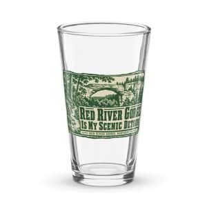 Red River Gorge Pint Glass: Red River Gorge Is My Scenic Detour, Forest Ink Stamp - 16 oz - Main