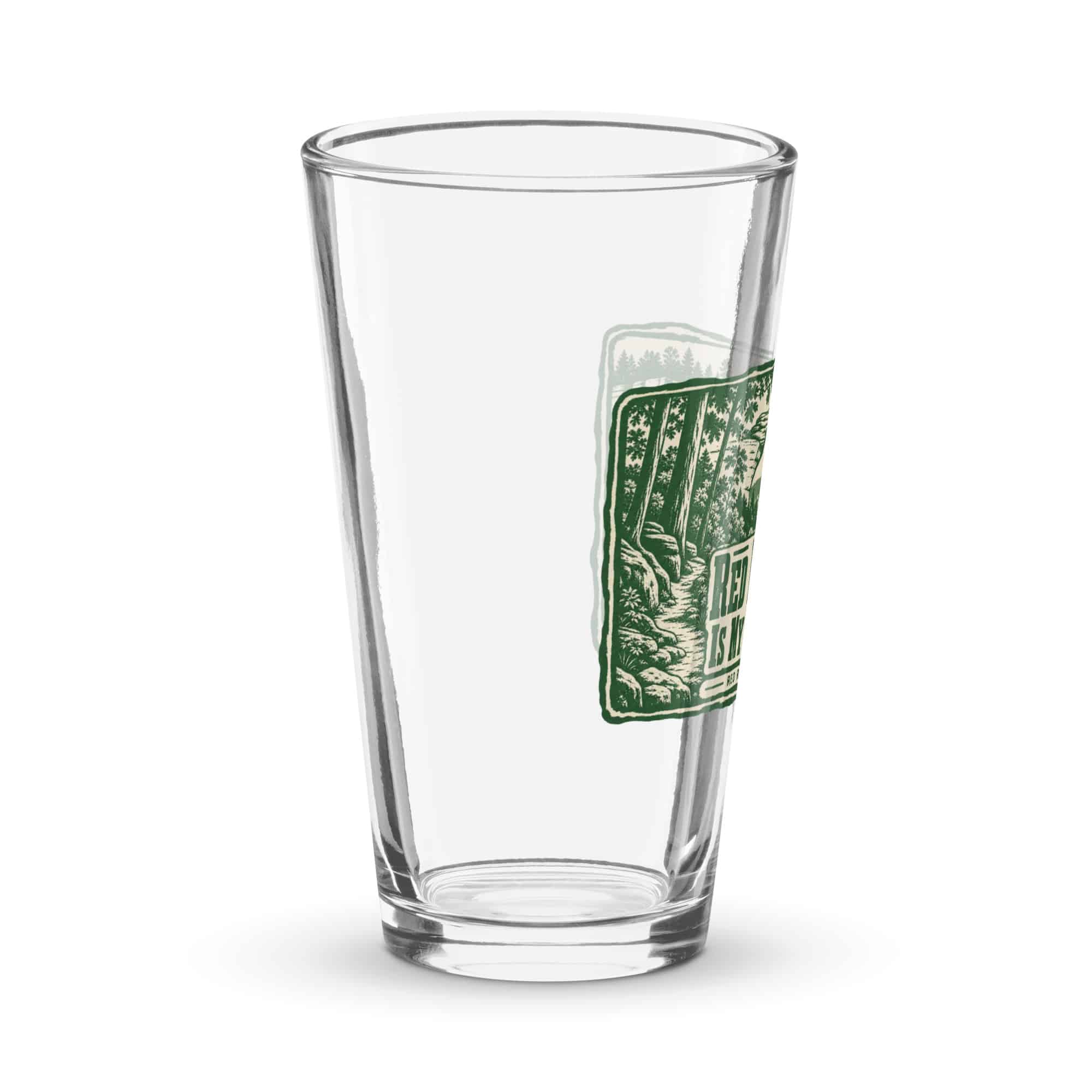 Red River Gorge Pint Glass: Red River Gorge Is My Scenic Detour, Forest Ink Stamp