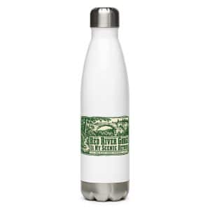 Red River Gorge Stainless Steel Water Bottle: Red River Gorge Is My Scenic Detour, Forest Ink Stamp - 17 oz - Main