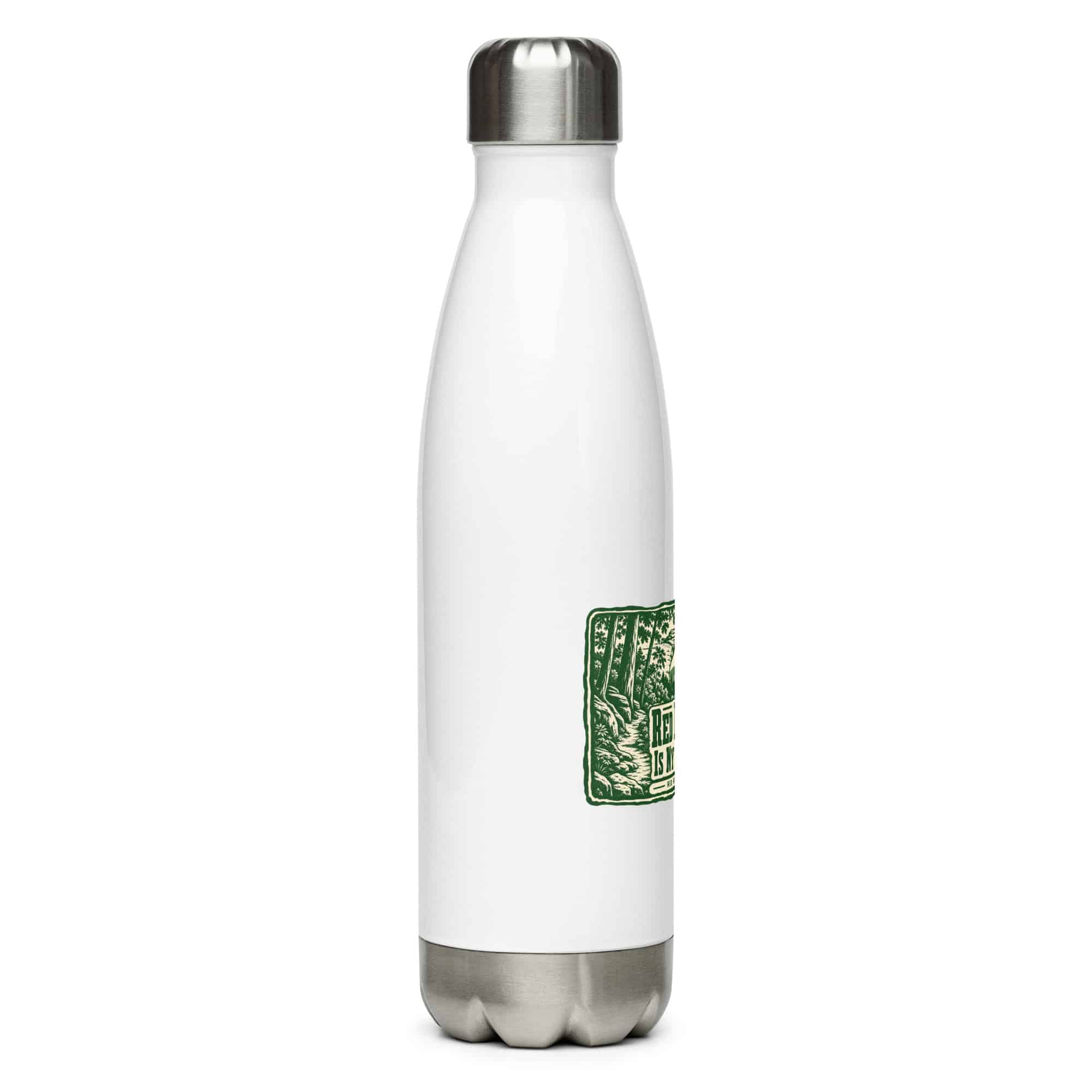 Red River Gorge Stainless Steel Water Bottle: Red River Gorge Is My Scenic Detour, Forest Ink Stamp