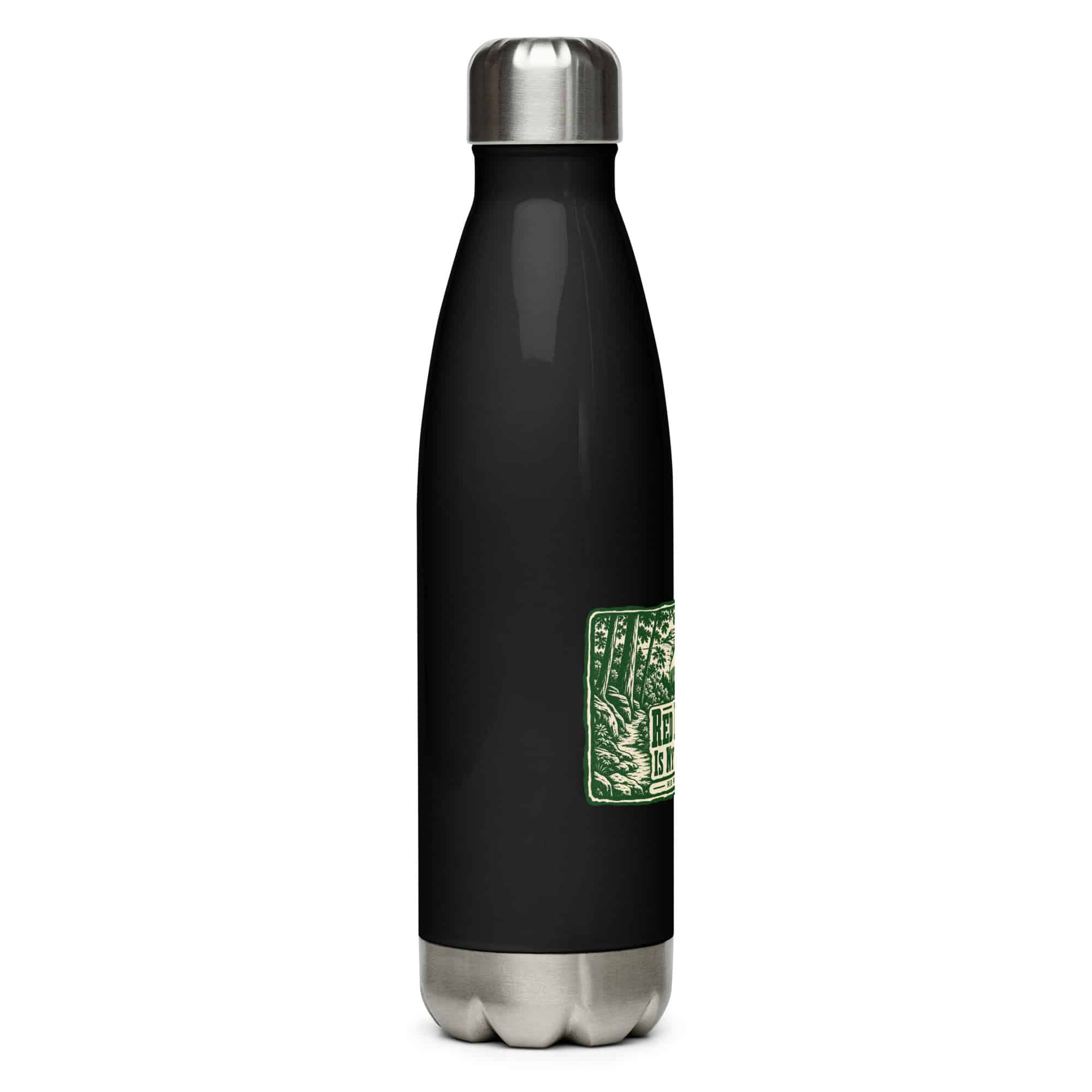 Red River Gorge Stainless Steel Water Bottle: Red River Gorge Is My Scenic Detour, Forest Ink Stamp