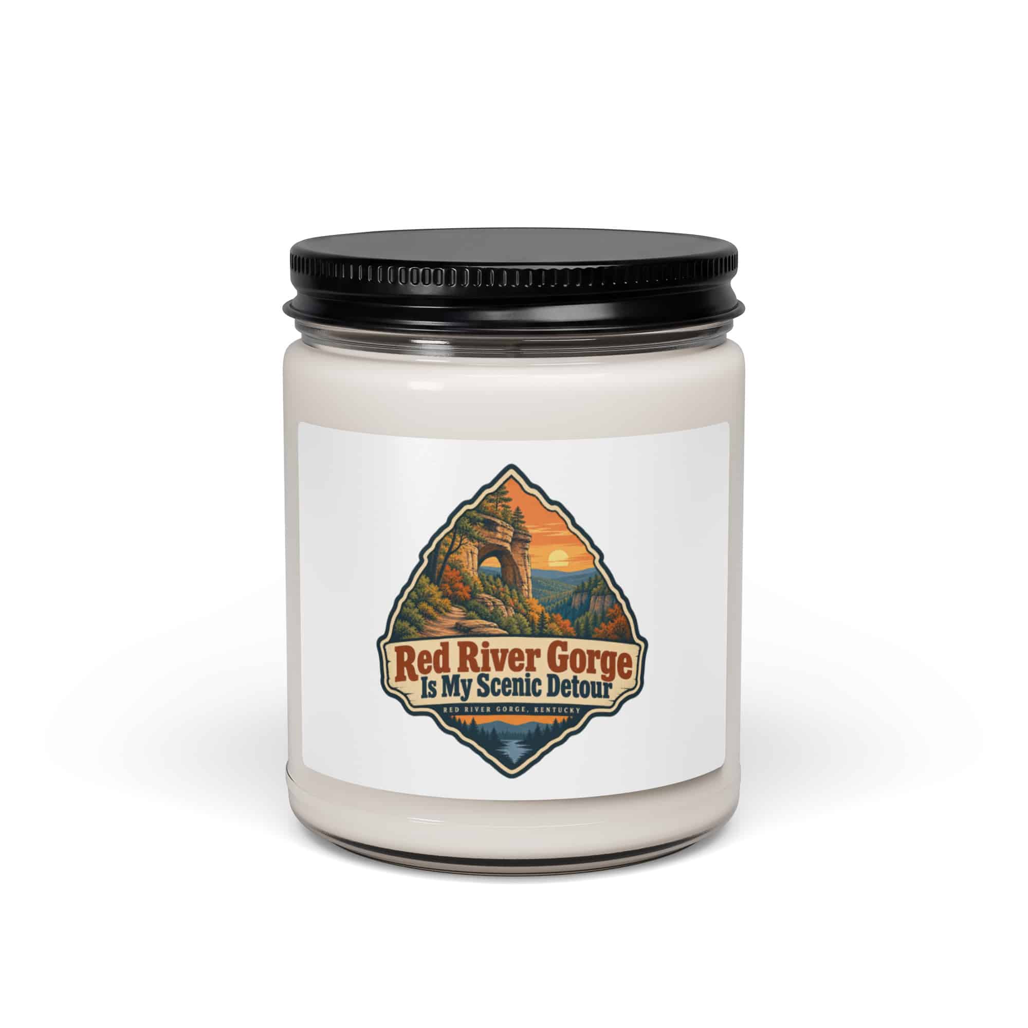 Red River Gorge Soy Wax Candle: Red River Gorge Is My Scenic Detour, Scenic Shield Badge