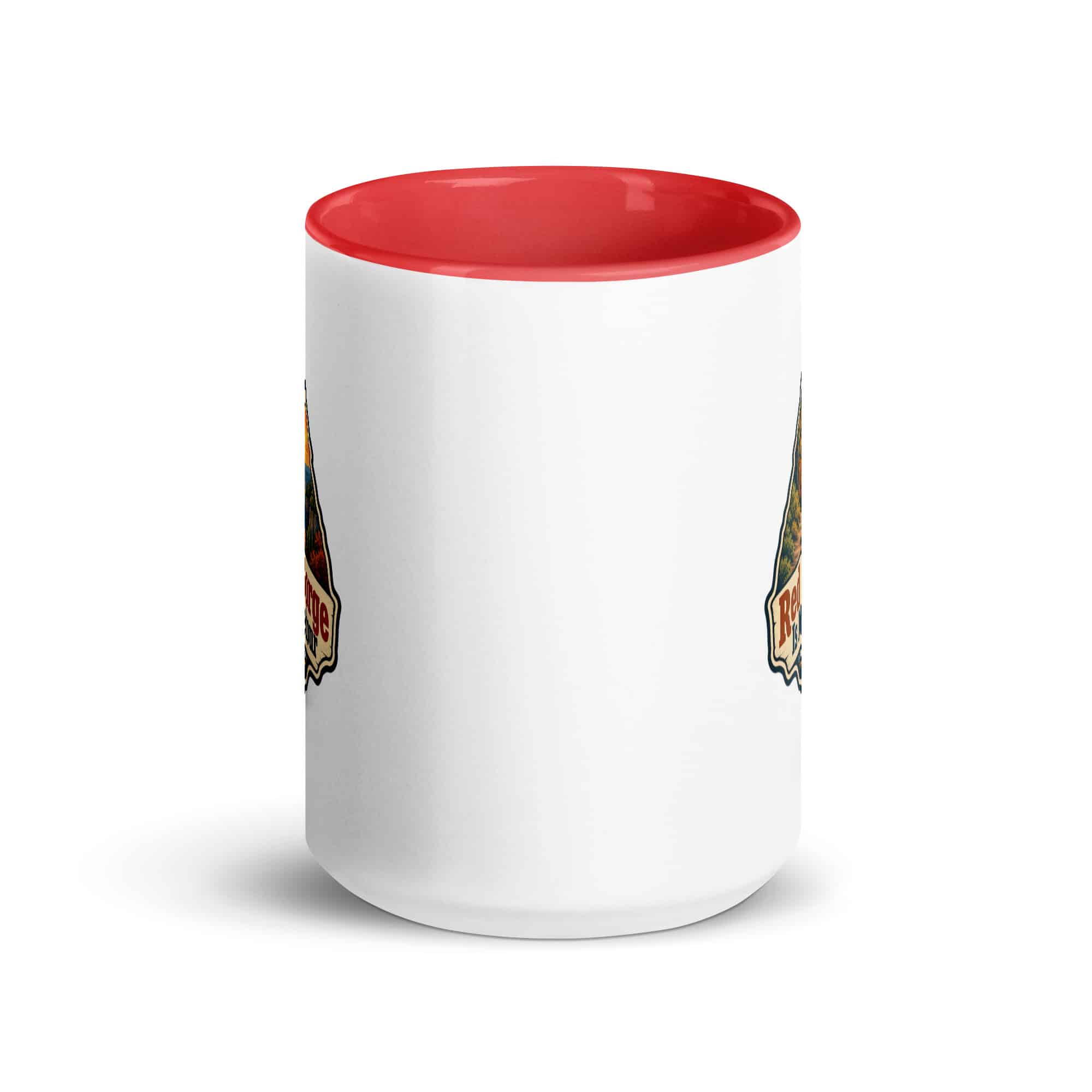 Red River Gorge Color Inside Coffee Mug: Red River Gorge Is My Scenic Detour, Scenic Shield Badge