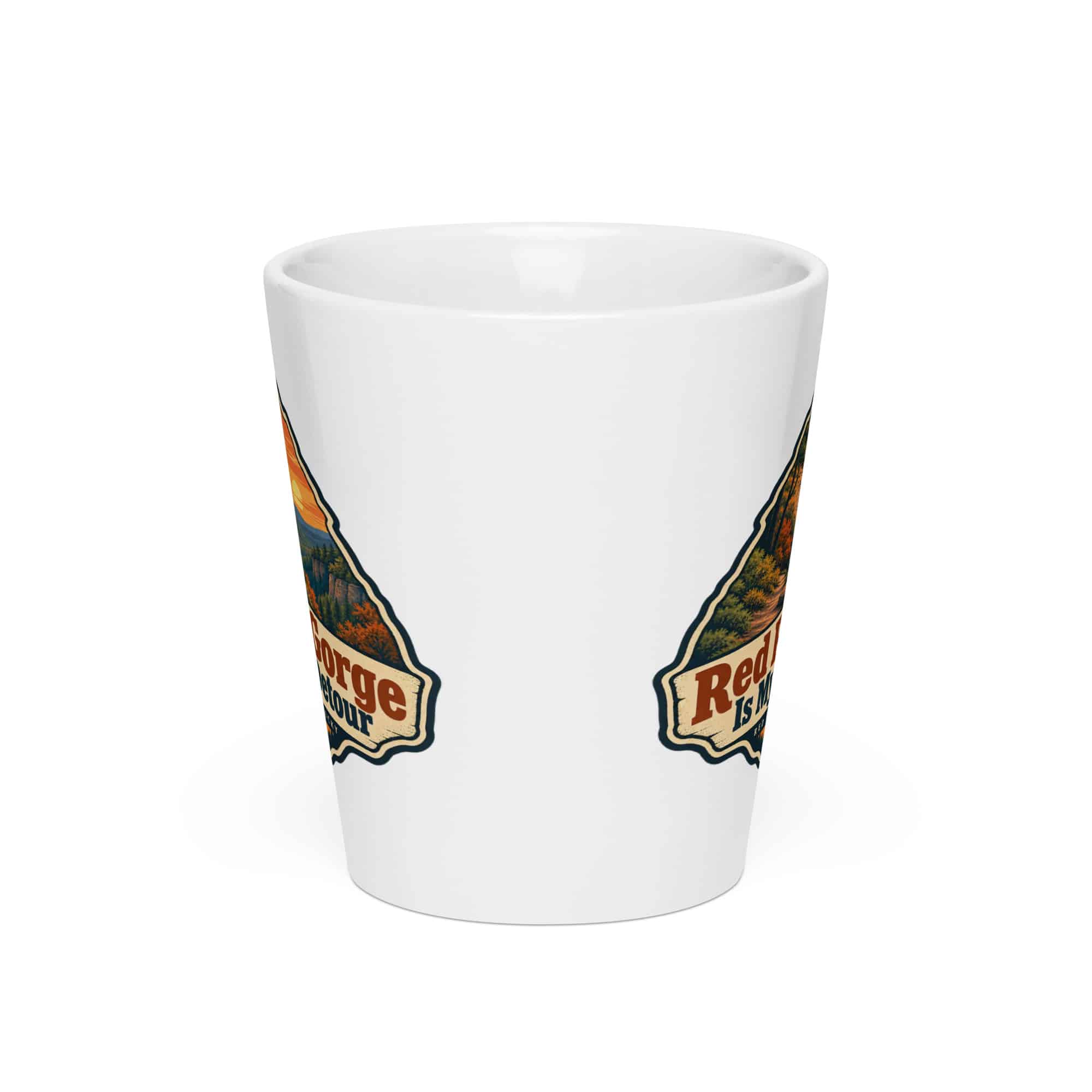 Red River Gorge Latte Mug: Red River Gorge Is My Scenic Detour, Scenic Shield Badge