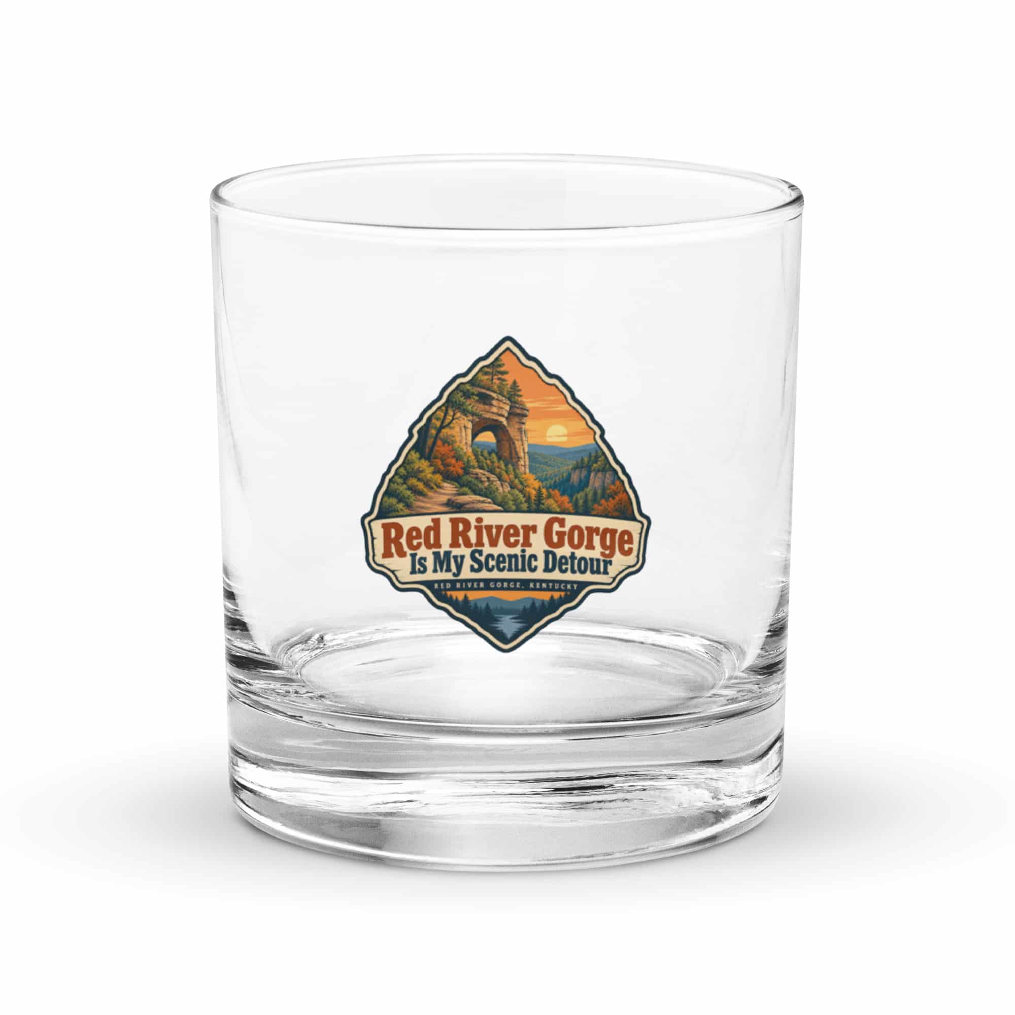 Red River Gorge Rocks Glass: Red River Gorge Is My Scenic Detour, Scenic Shield Badge