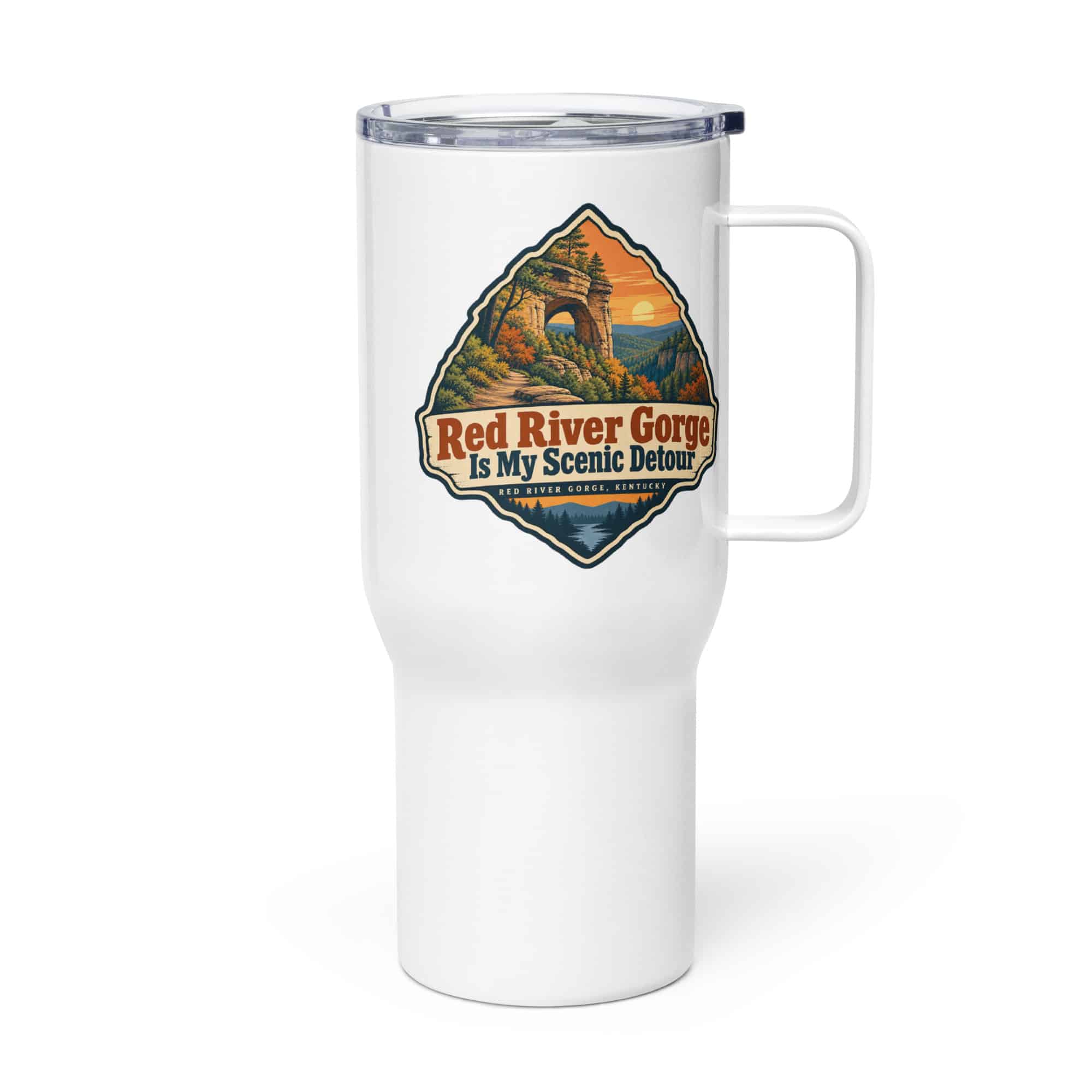 Red River Gorge Travel Mug: Red River Gorge Is My Scenic Detour, Scenic Shield Badge