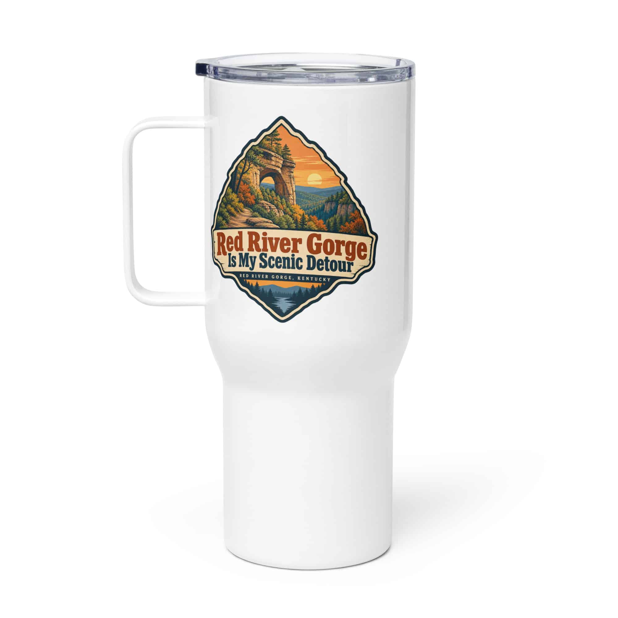 Red River Gorge Travel Mug: Red River Gorge Is My Scenic Detour, Scenic Shield Badge