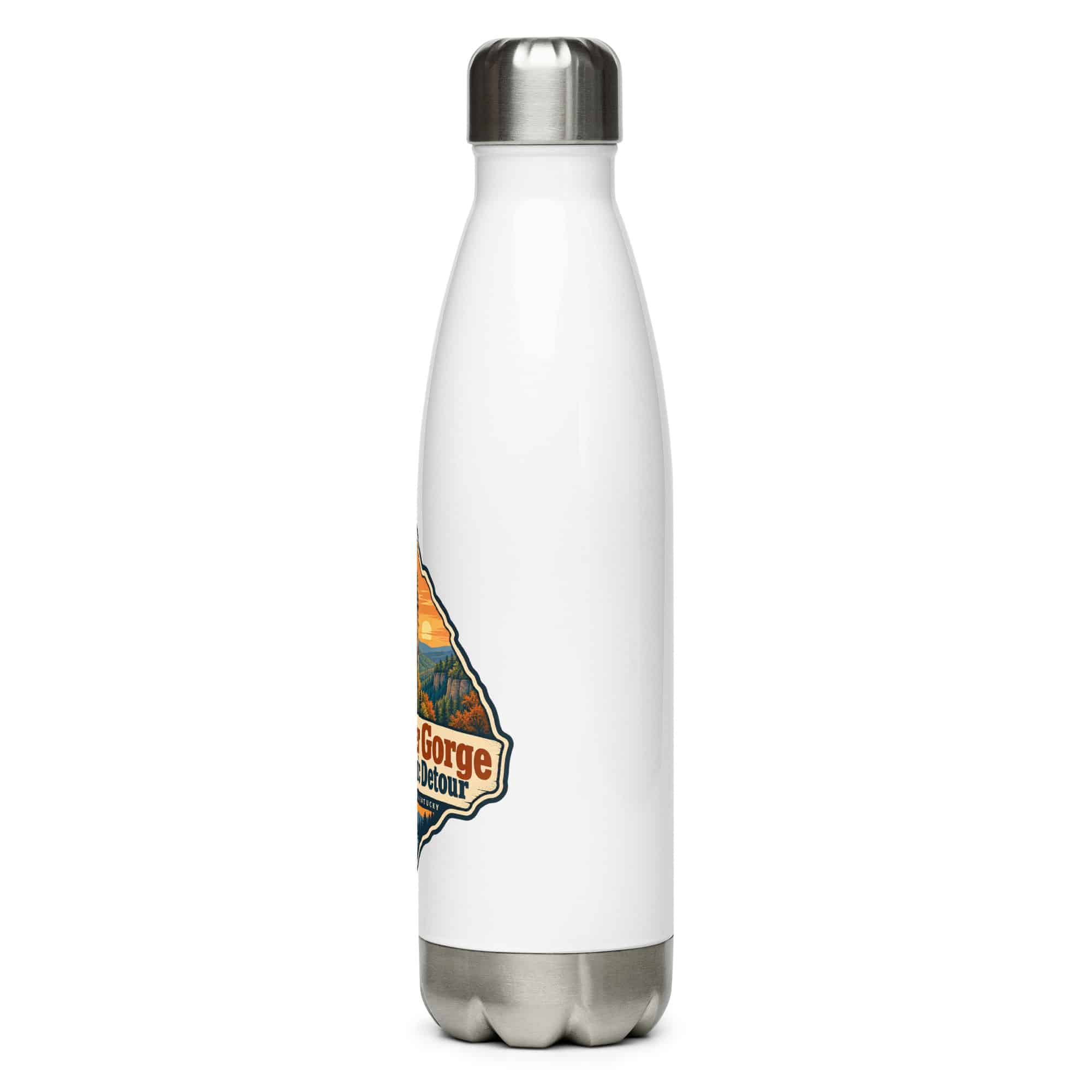 Red River Gorge Stainless Steel Water Bottle: Red River Gorge Is My Scenic Detour, Scenic Shield Badge