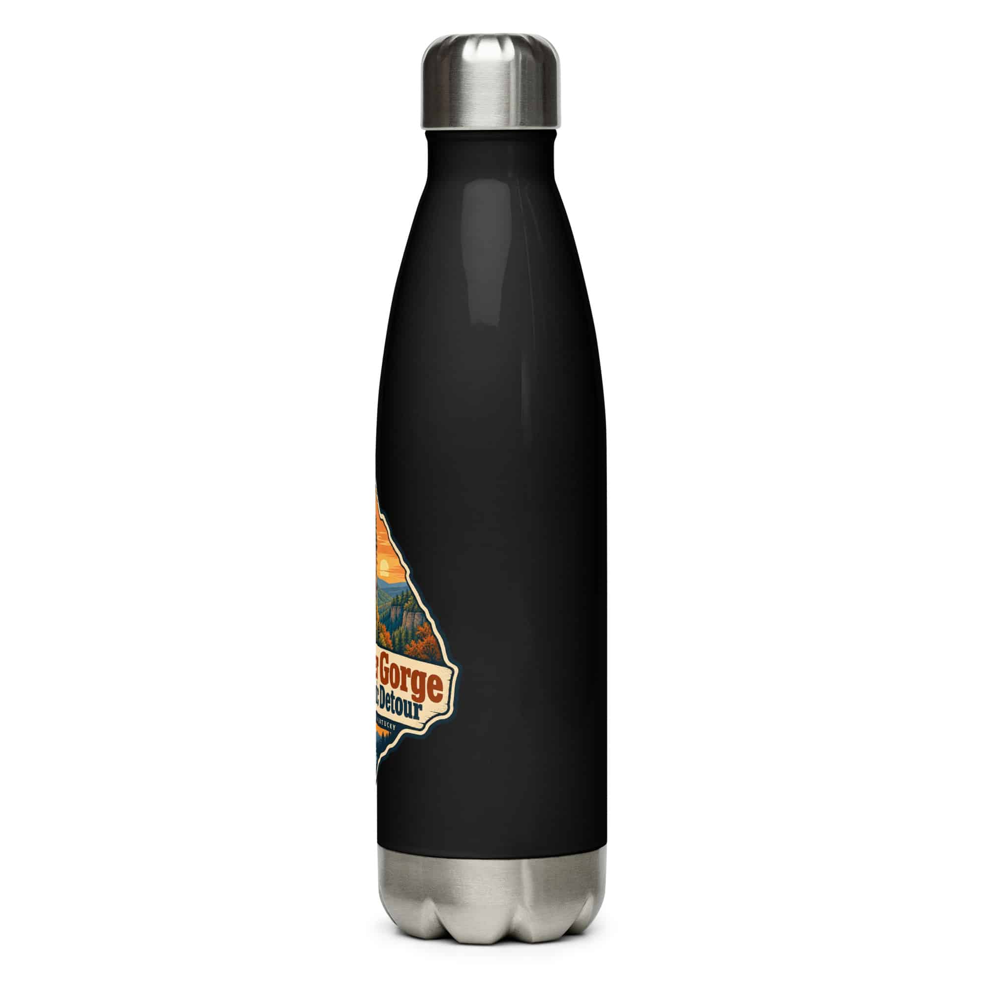Red River Gorge Stainless Steel Water Bottle: Red River Gorge Is My Scenic Detour, Scenic Shield Badge