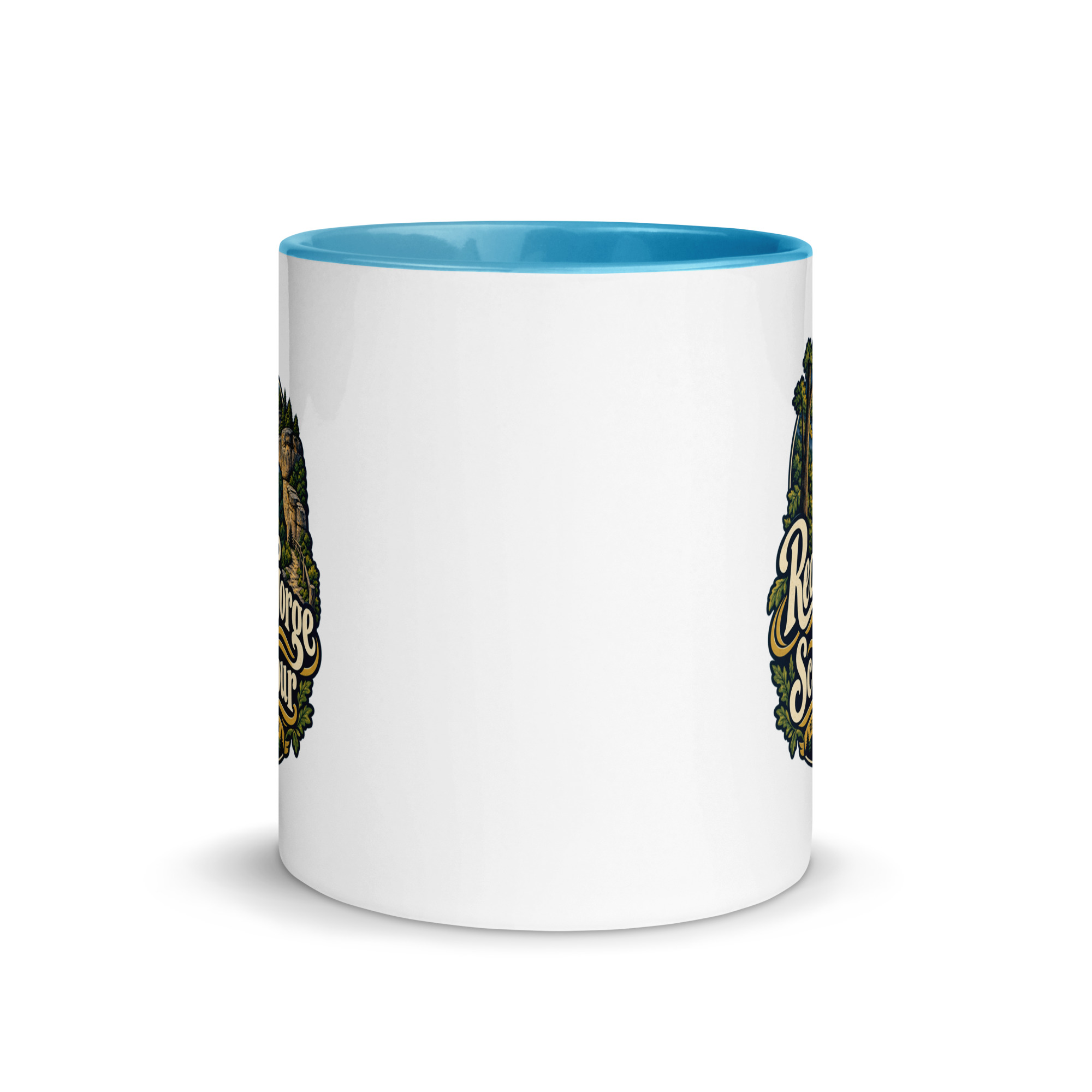 Red River Gorge Color Inside Coffee Mug: Red River Gorge Is My Scenic Detour, Woodland Scenic Lettering