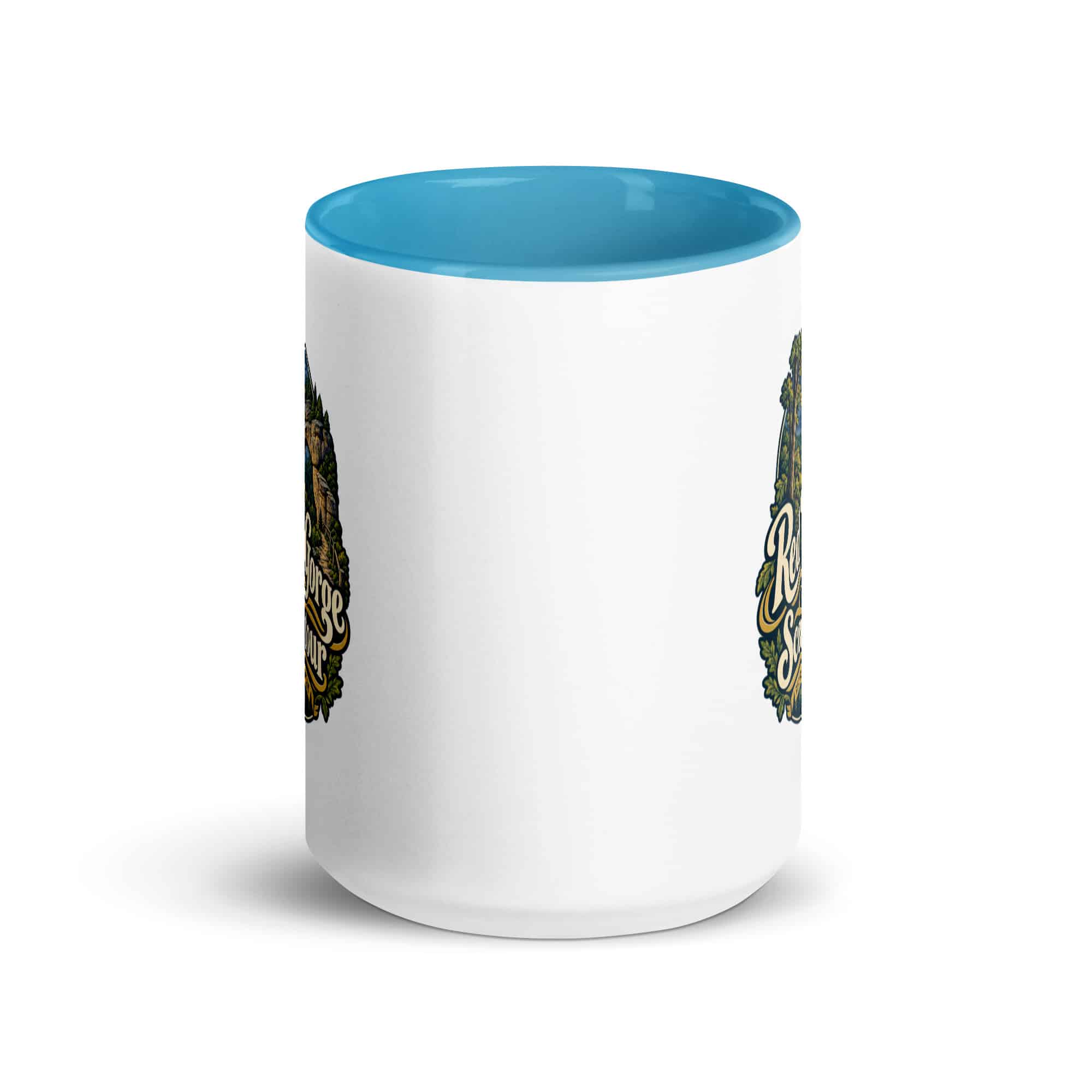Red River Gorge Color Inside Coffee Mug: Red River Gorge Is My Scenic Detour, Woodland Scenic Lettering