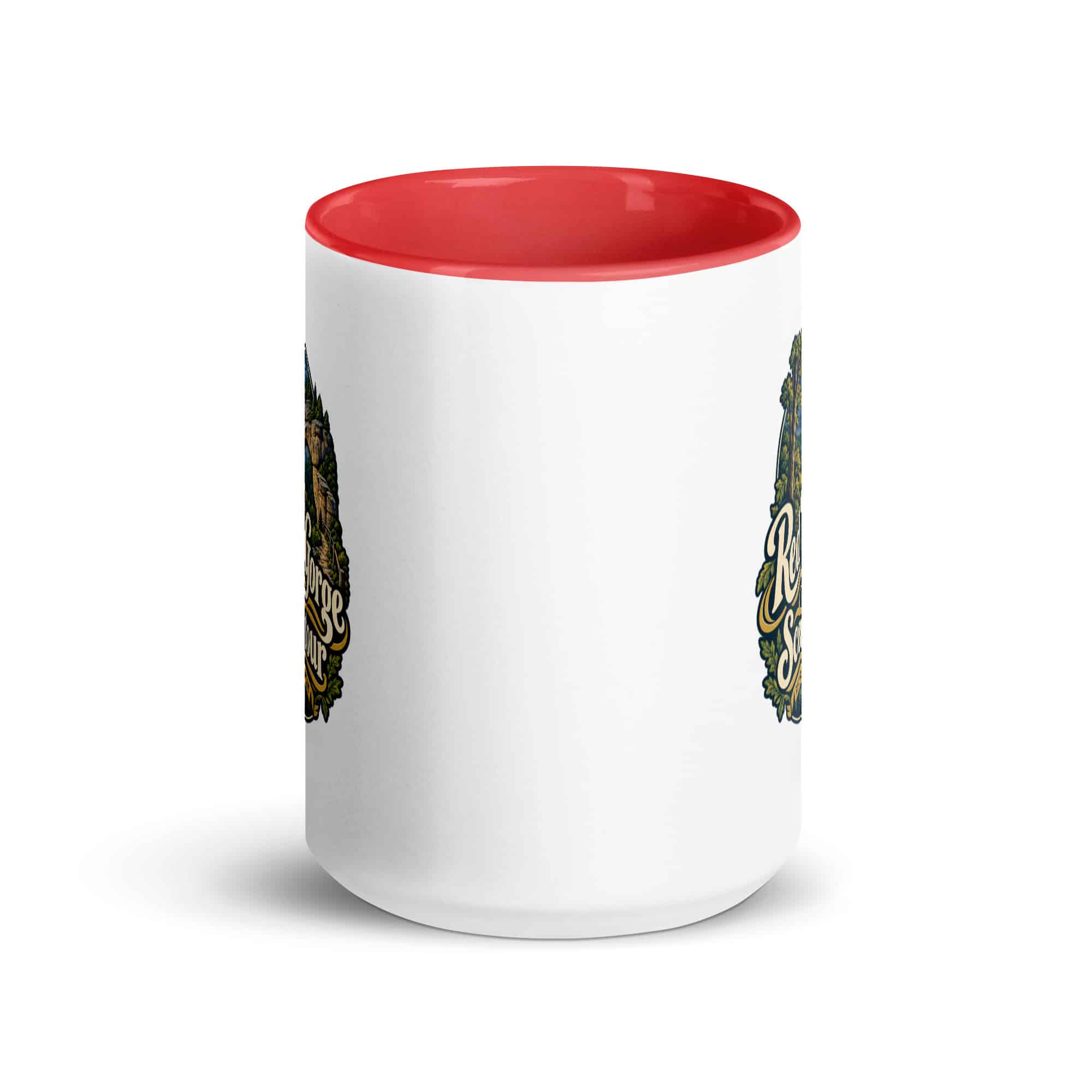 Red River Gorge Color Inside Coffee Mug: Red River Gorge Is My Scenic Detour, Woodland Scenic Lettering