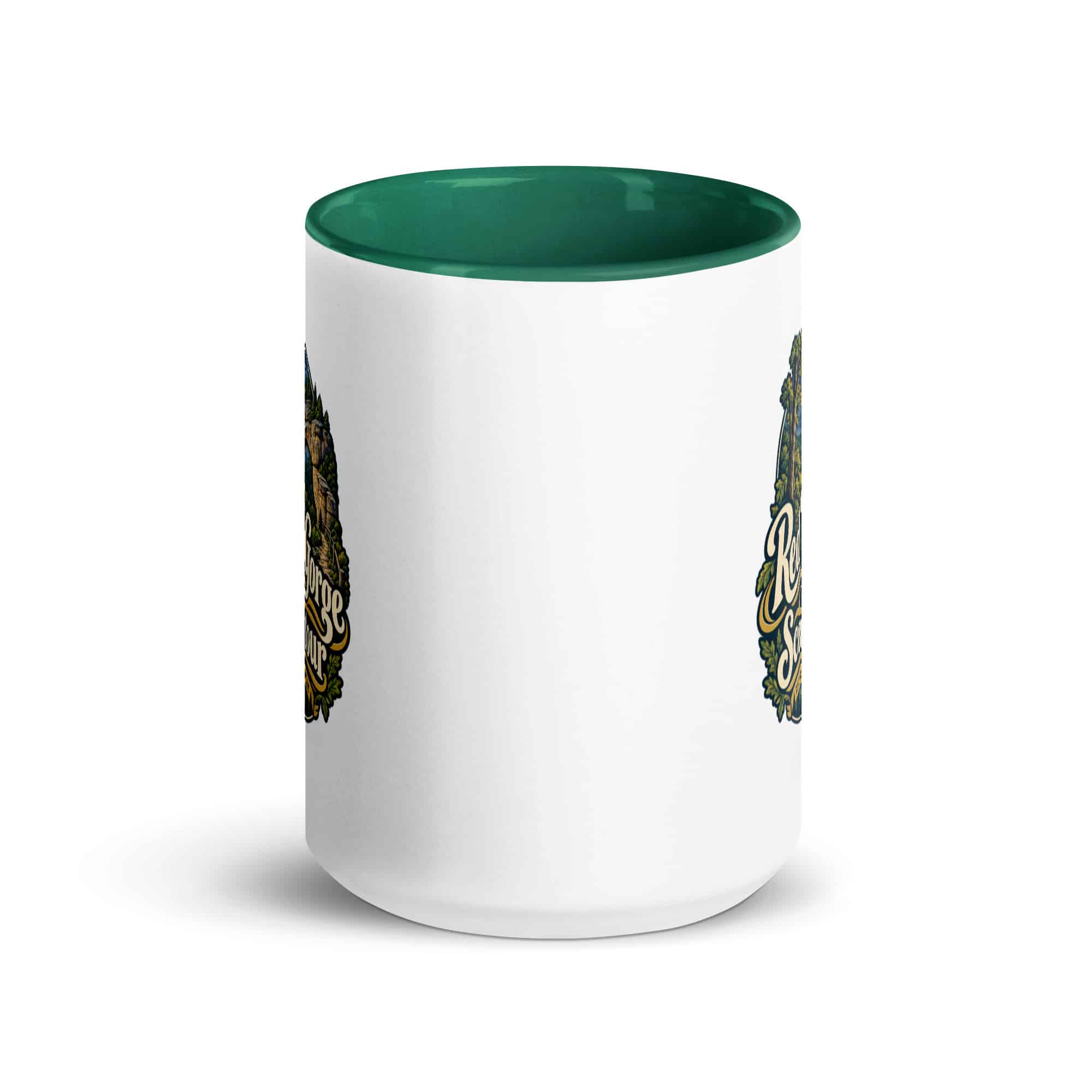 Red River Gorge Color Inside Coffee Mug: Red River Gorge Is My Scenic Detour, Woodland Scenic Lettering