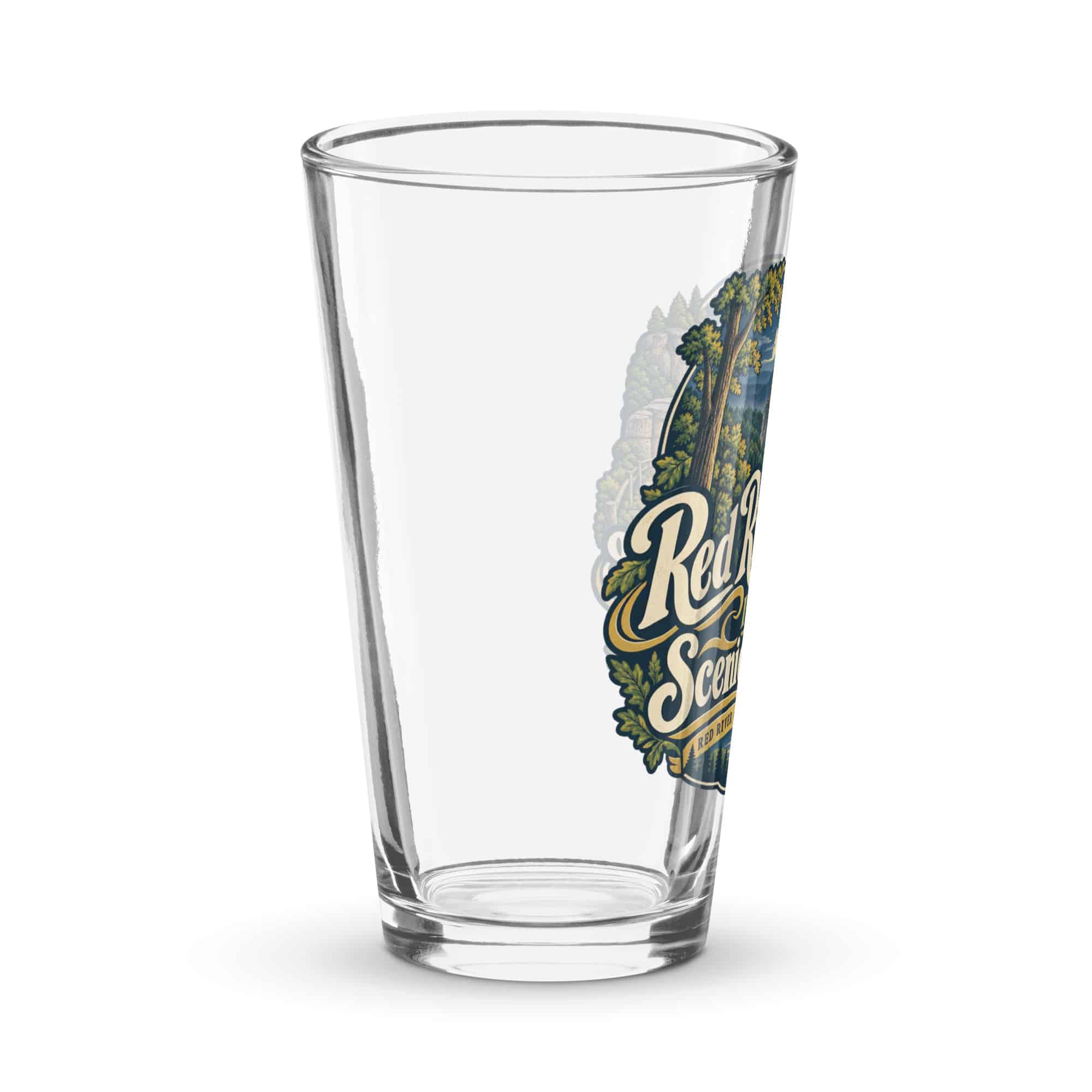 Red River Gorge Pint Glass: Red River Gorge Is My Scenic Detour, Woodland Scenic Lettering