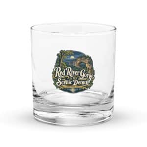 Red River Gorge Rocks Glass: Red River Gorge Is My Scenic Detour, Woodland Scenic Lettering - 10.5 oz - Main