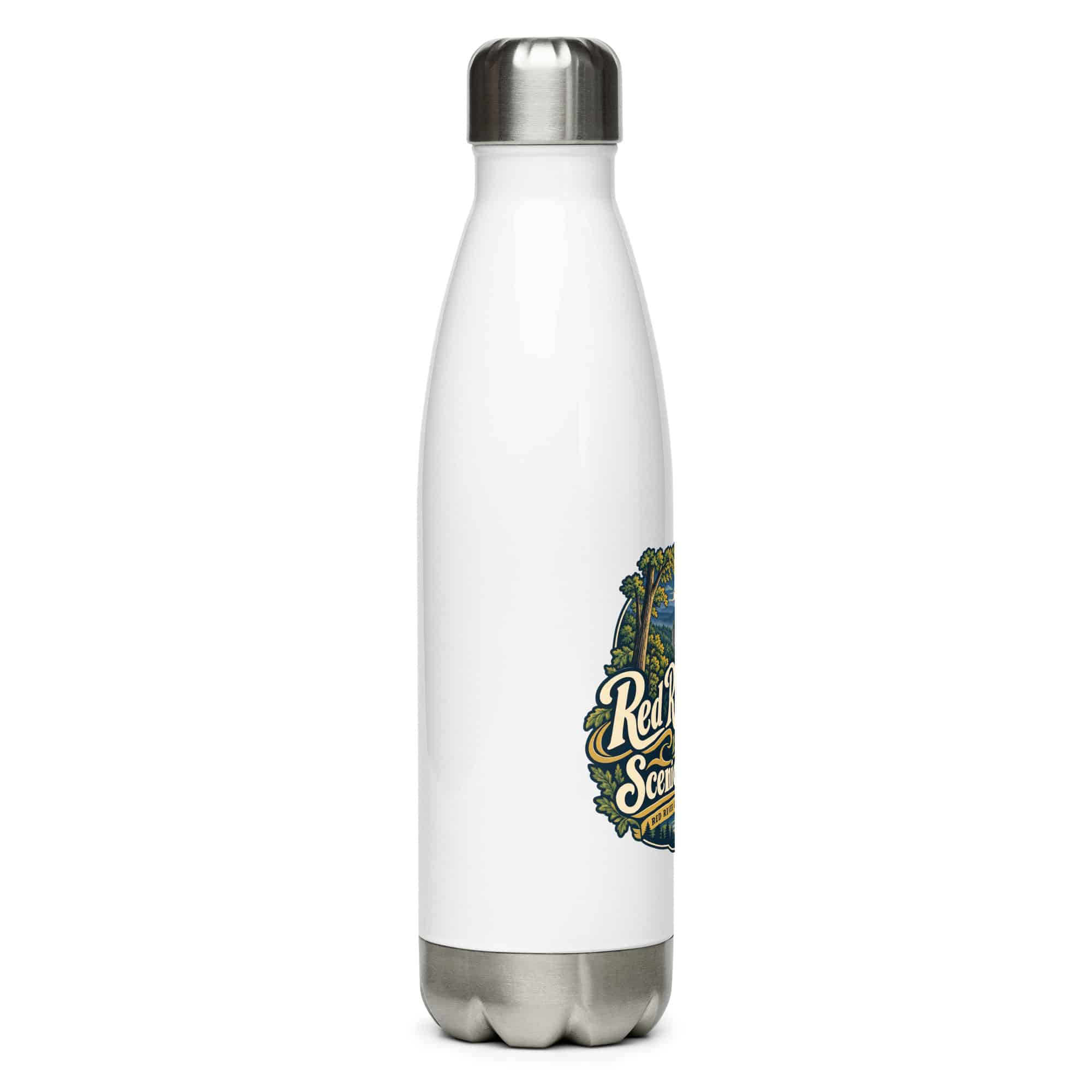 Red River Gorge Stainless Steel Water Bottle: Red River Gorge Is My Scenic Detour, Woodland Scenic Lettering