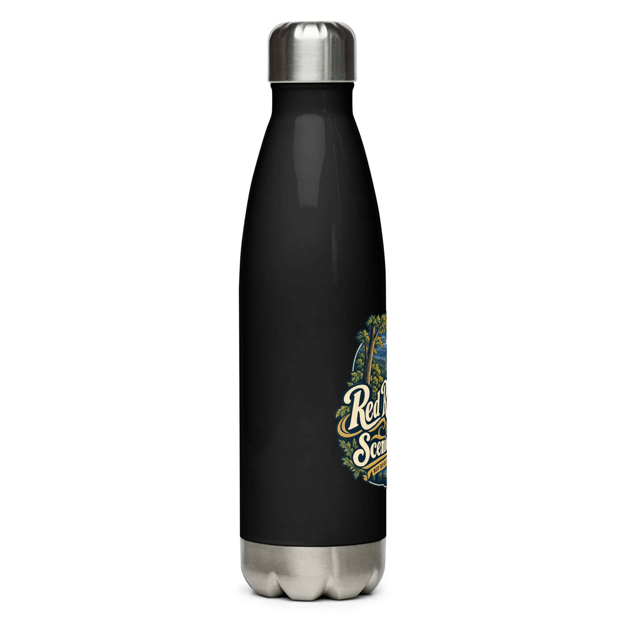 Red River Gorge Stainless Steel Water Bottle: Red River Gorge Is My Scenic Detour, Woodland Scenic Lettering