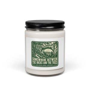 Red River Gorge Soy Wax Candle: Somewhere Between the Rocks and the Trees, Forest Ink Stamp - 9oz - Main