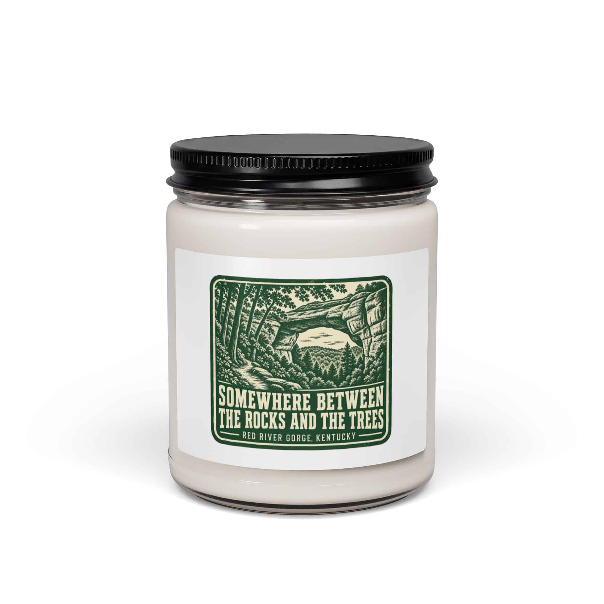 Red River Gorge Soy Wax Candle: Somewhere Between the Rocks and the Trees, Forest Ink Stamp