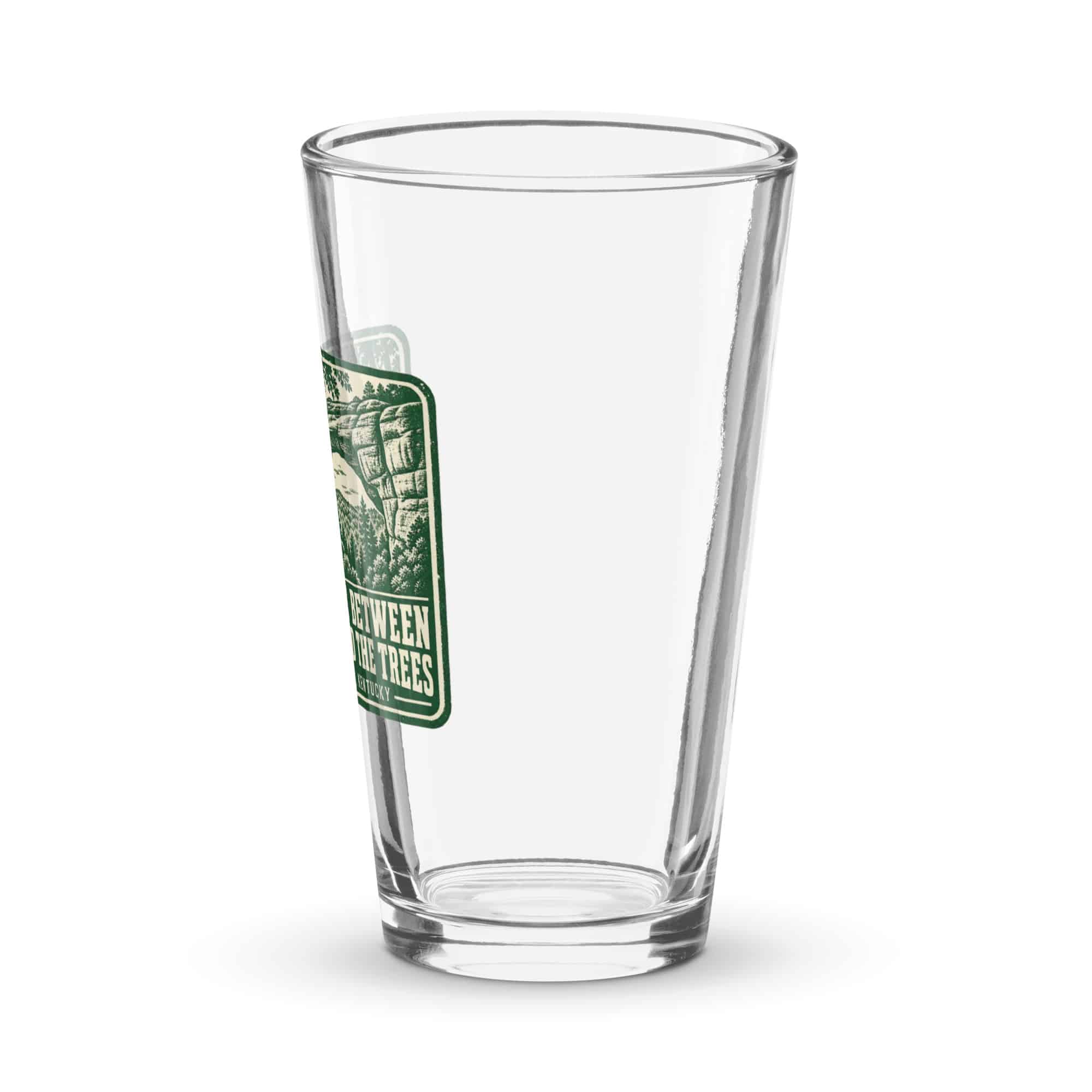 Red River Gorge Pint Glass: Somewhere Between the Rocks and the Trees, Forest Ink Stamp