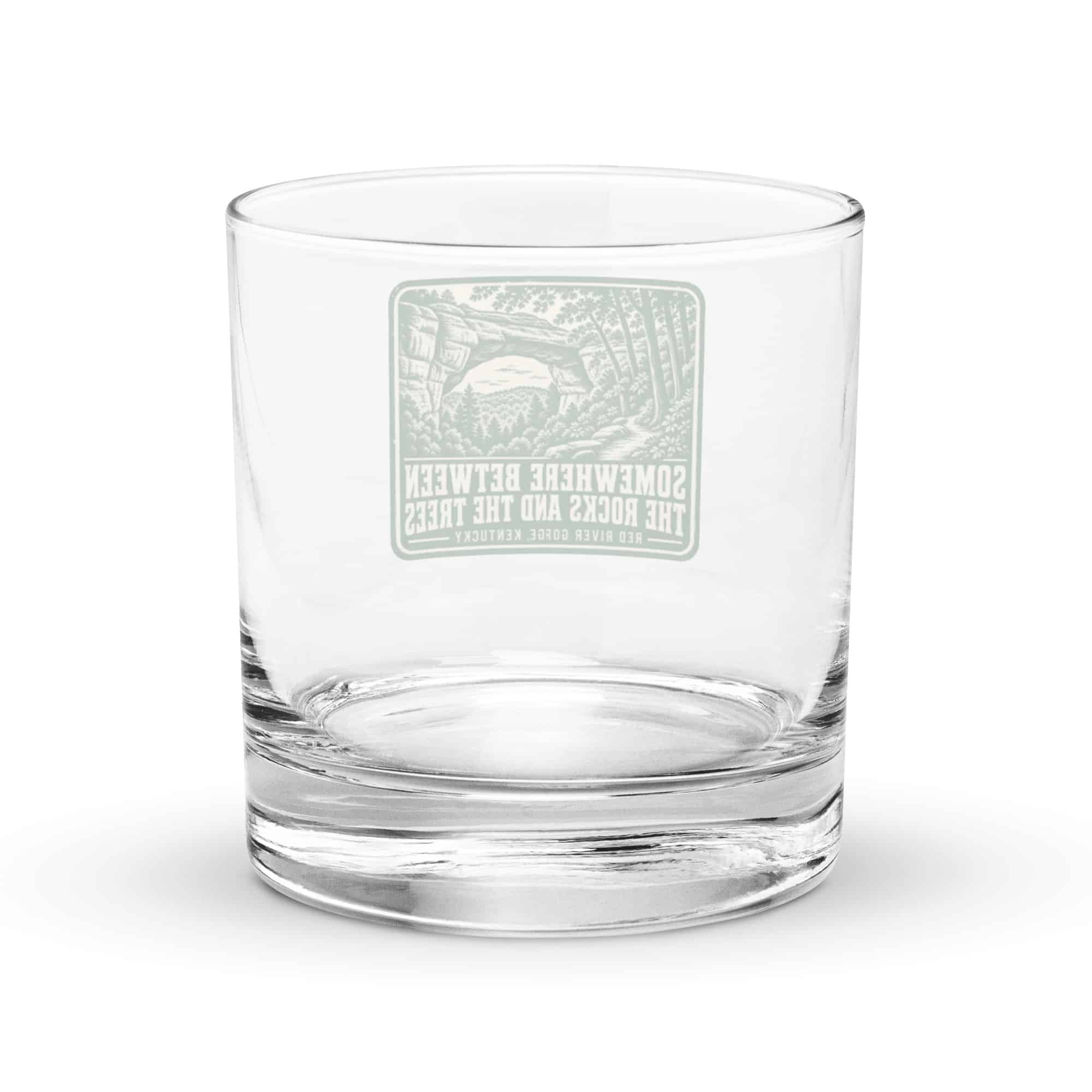 Red River Gorge Rocks Glass: Somewhere Between the Rocks and the Trees, Forest Ink Stamp