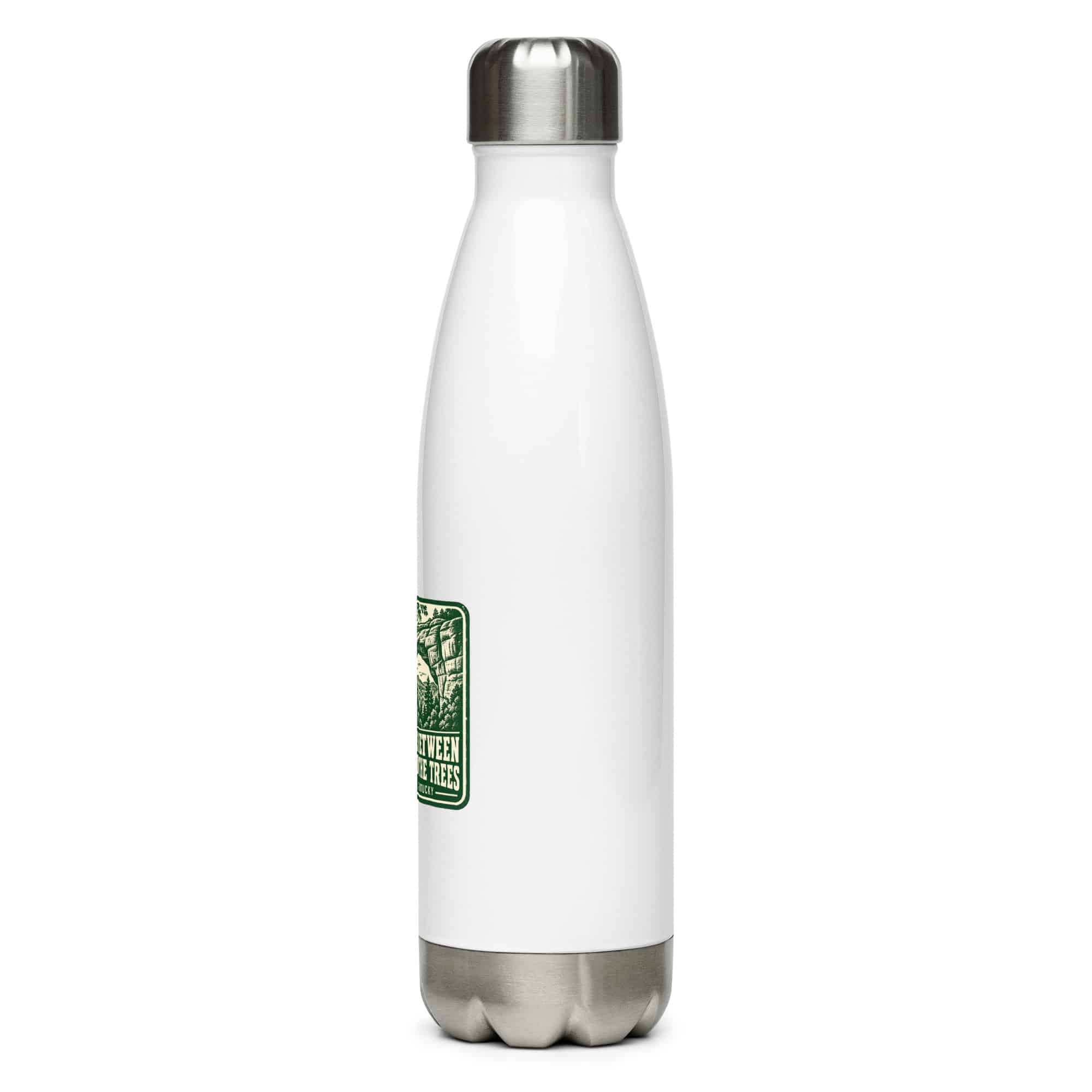 Red River Gorge Stainless Steel Water Bottle: Somewhere Between the Rocks and the Trees, Forest Ink Stamp
