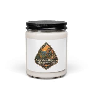 Red River Gorge Soy Wax Candle: Somewhere Between the Rocks and the Trees, Scenic Shield Badge - 9oz - Main